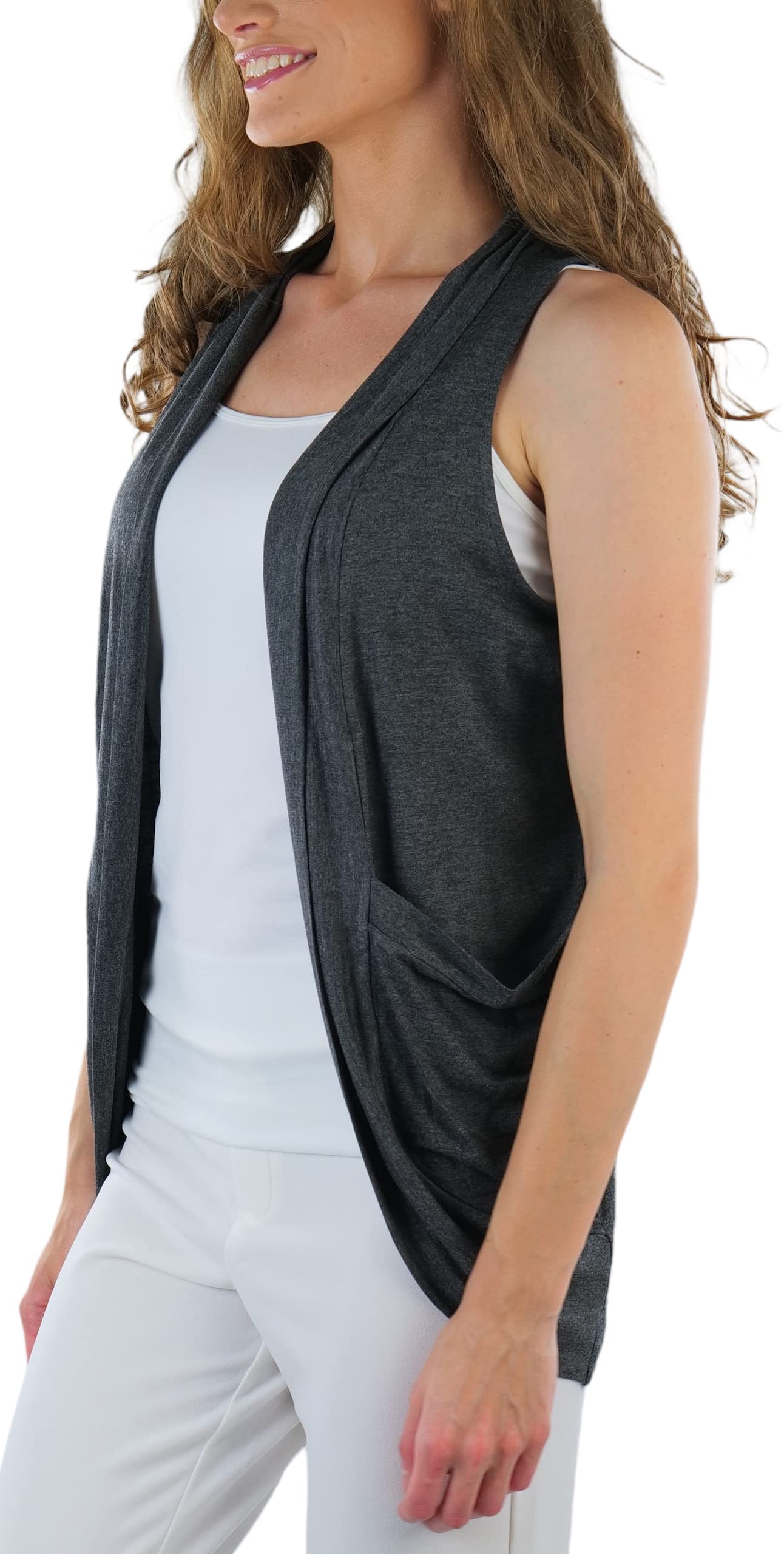 Stylish Women's Long Sleeve Open Front Lightweight Cardigan Sweater | Casual Loose Knit Cover-Up | Perfect for Office, Layering & Fall Fashion