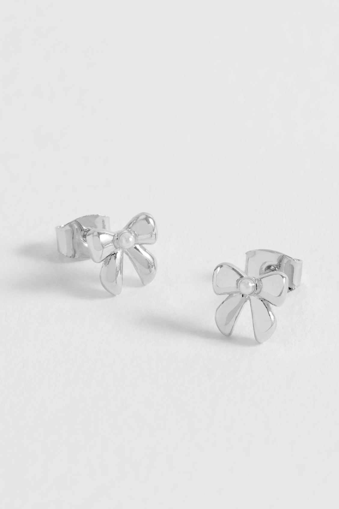 Elegant Pearl Bow Stud Earrings for Women - Dainty & Stylish Jewelry Gift for Brides, Party, or Everyday Wear
