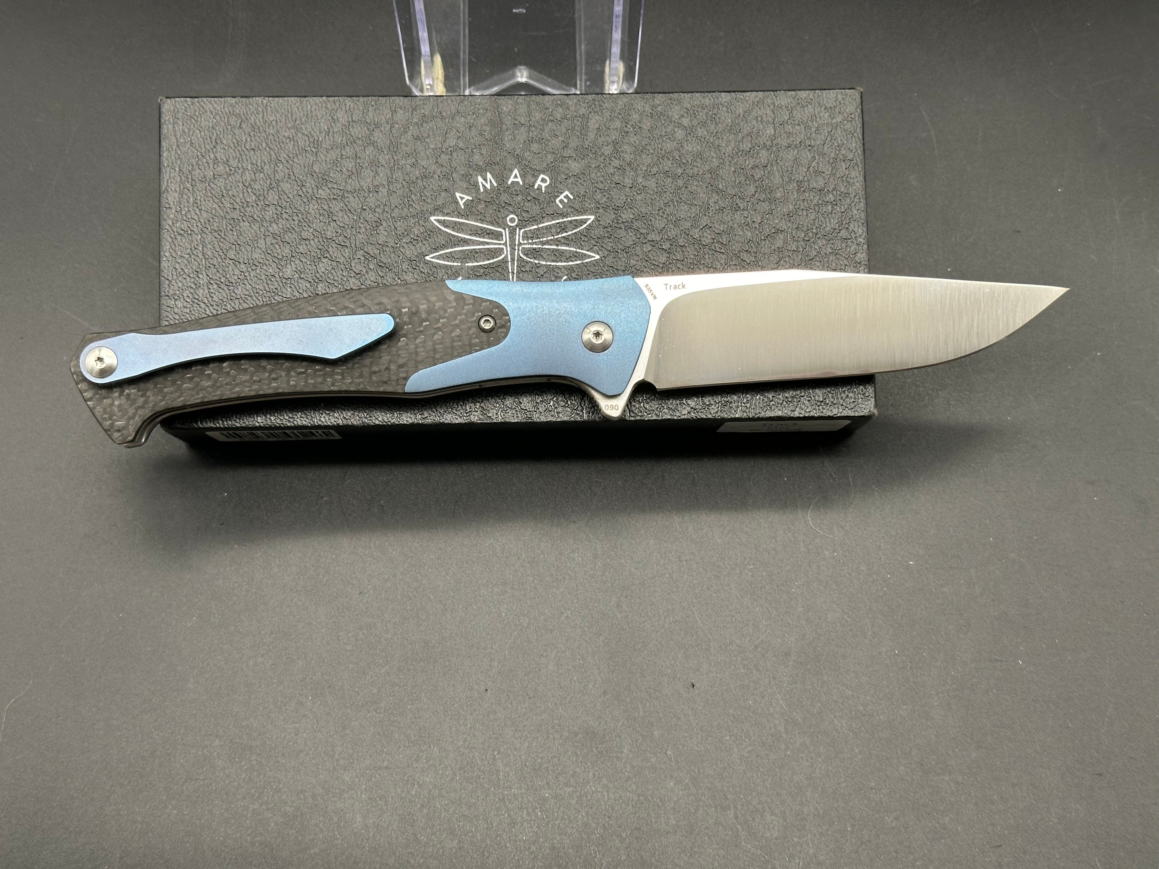 Amare Knives Track Liner Lock Folding Knife - 3.75