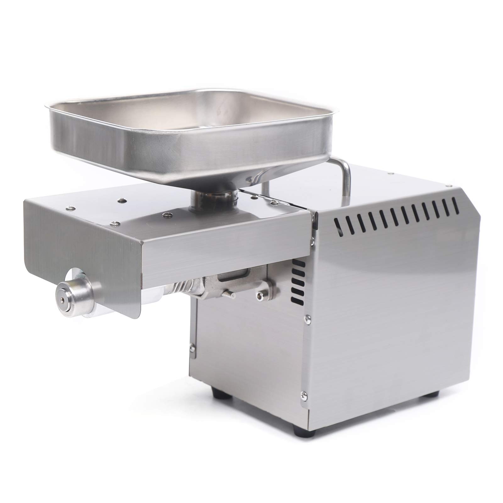 Commercial Automatic Oil Press Machine 110V 600W - Stainless Steel with Temperature Control for Peanut, Sesame & Nut Oils - Perfect for Home Kitchens, Restaurants & Small Business Oil Production