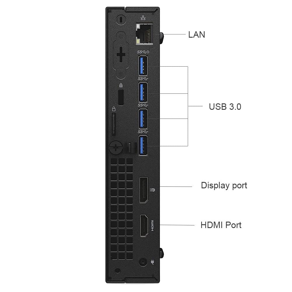 Refurbished Dell Optiplex 7050 Micro Business Desktop PC - Intel Core i5-6500T up to 3.1GHz, 16GB DDR4 RAM, 128GB M.2 SSD + 1TB HDD, WiFi, Bluetooth, HDMI, Dual Monitor Support - Windows 10 Pro (Renewed) - Perfect for Home Office, Small Business & Remote Work