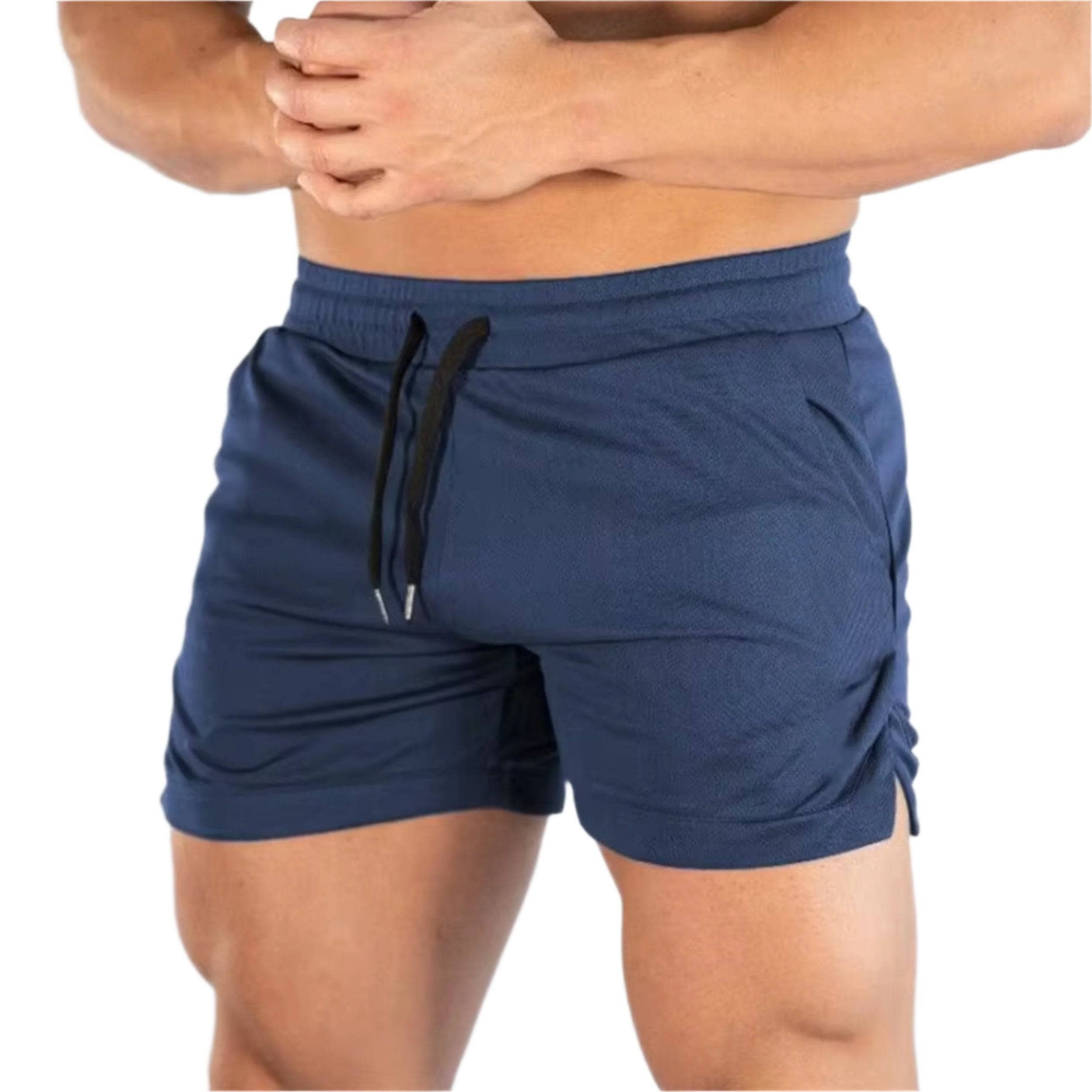 **Men's Navy Blue Urban Hoochie Daddy Shorts - Comfortable & Stylish Casual Wear for Summer, Gym, and Beach**
