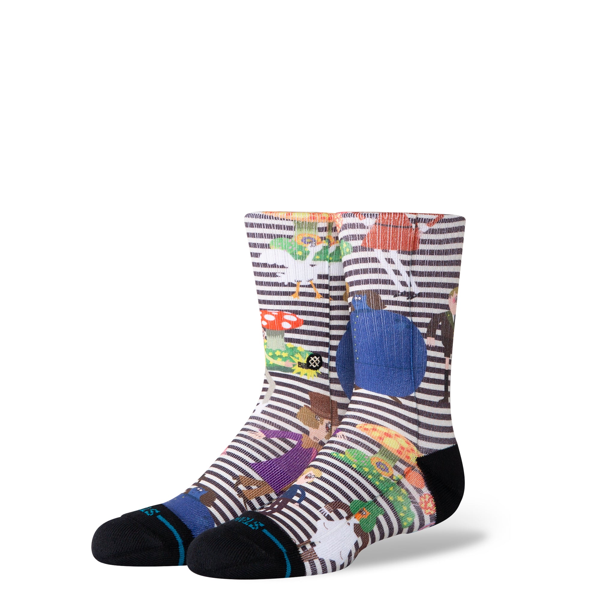 Stance Wonka Kids Crew Socks - Colorful & Comfortable Cotton Socks for Boys & Girls - Perfect for School, Sports & Everyday Wear