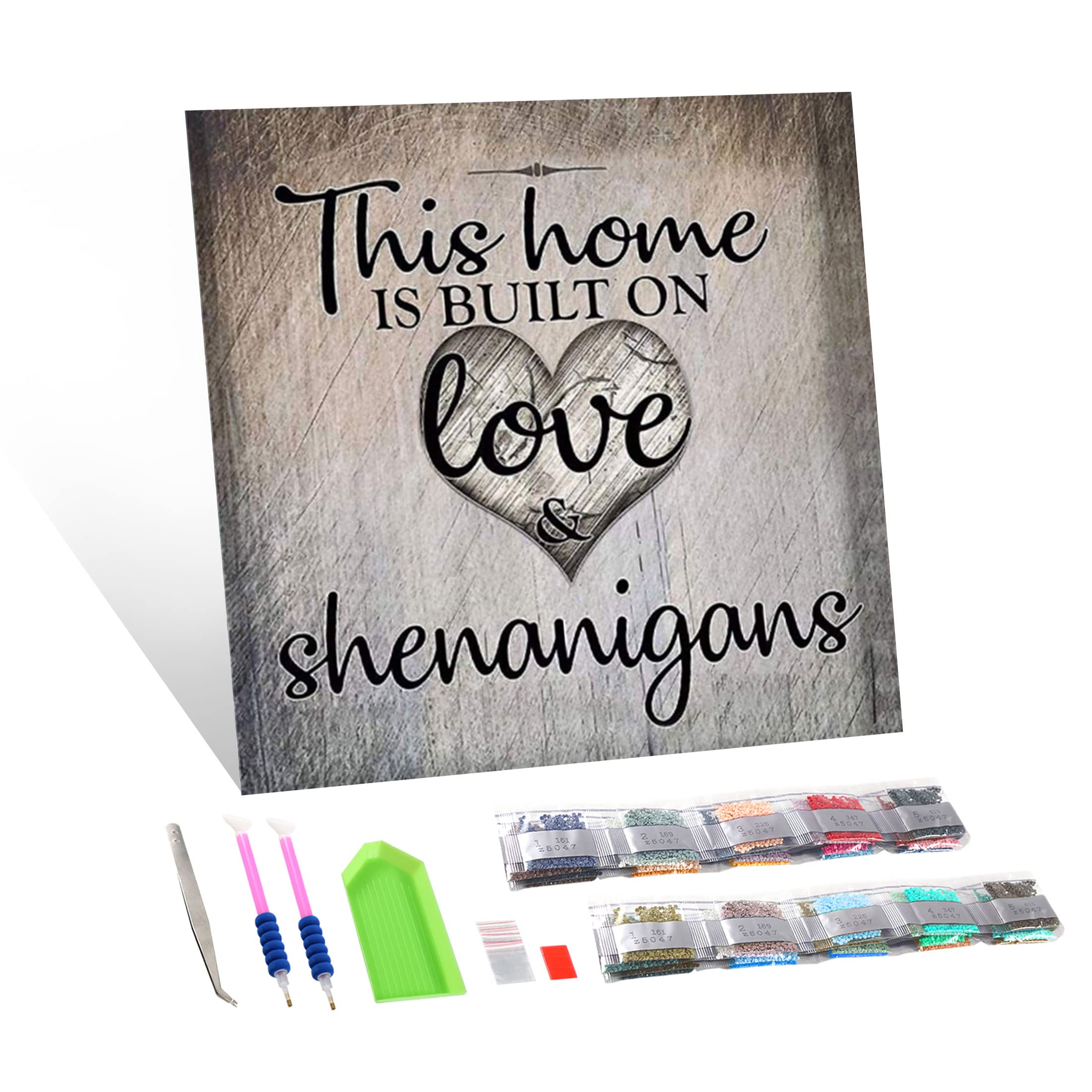 5D Diamond Painting Kits for Adults - DIY Crystal Rhinestone Embroidery Art Kit 12x12 Inch, Home Decor Letter 