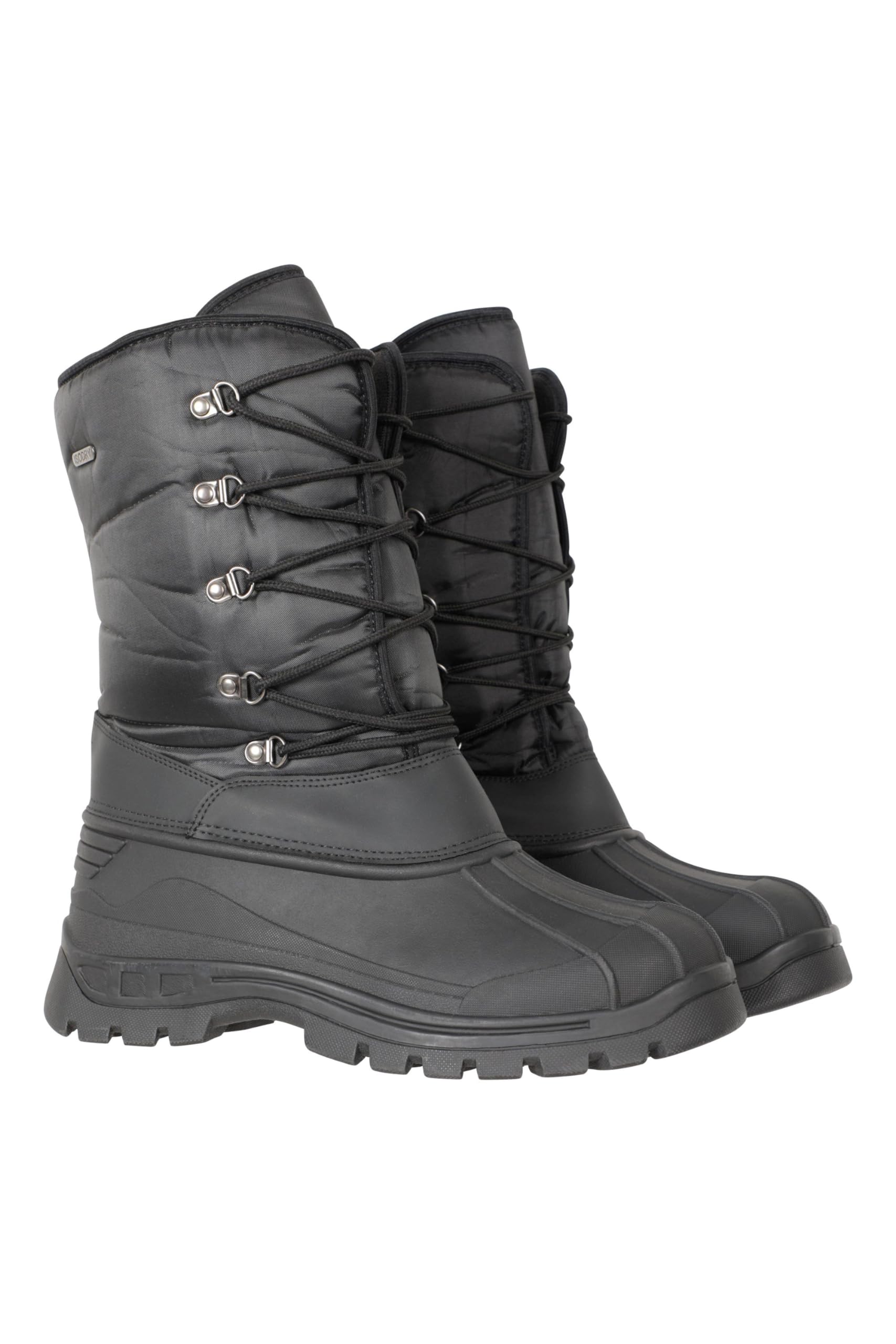 Mountain Warehouse Men's Plough Snow Boots - Waterproof Winter Boots for Hiking, Snowshoeing & Outdoor Adventures