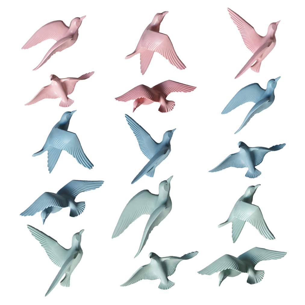 3D Resin Flying Seagull Wall Art Sculpture - Handmade Coastal Home Decor for Living Room, Bedroom & Office - Perfect for Beach House, Nautical Theme & TV Background Decoration