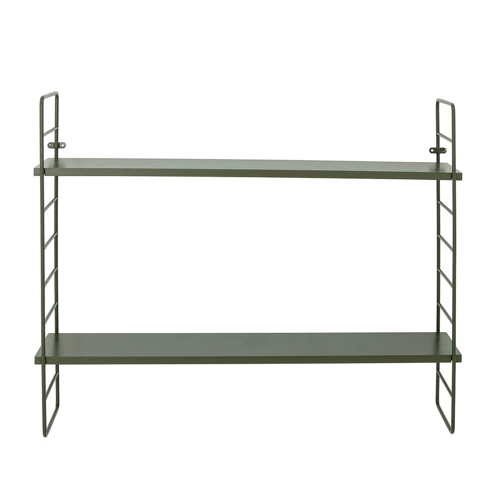 BLOOMINGVILLE Modern Black Wall Shelf - Rustic Industrial Floating Shelf for Living Room, Bedroom, Kitchen & Office Decor