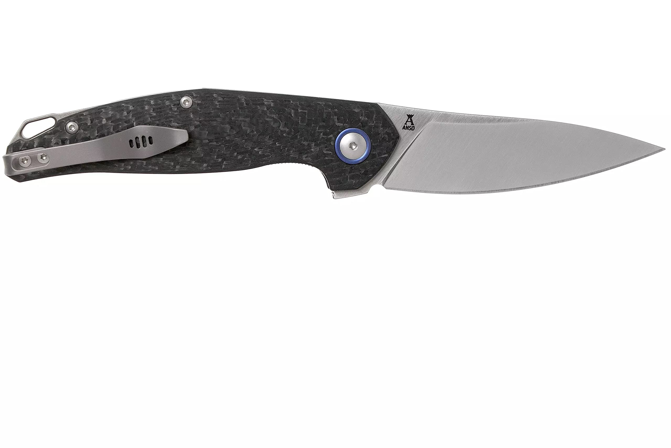 Goccia Flipper EDC Pocket Knife - Premium M390 Super Steel Drop Point Blade with G10, Micarta, Carbon Fiber & Titanium Handles | Jens Anso Designed Italian Knife for Everyday Carry, Outdoor Adventures & Survival Gear