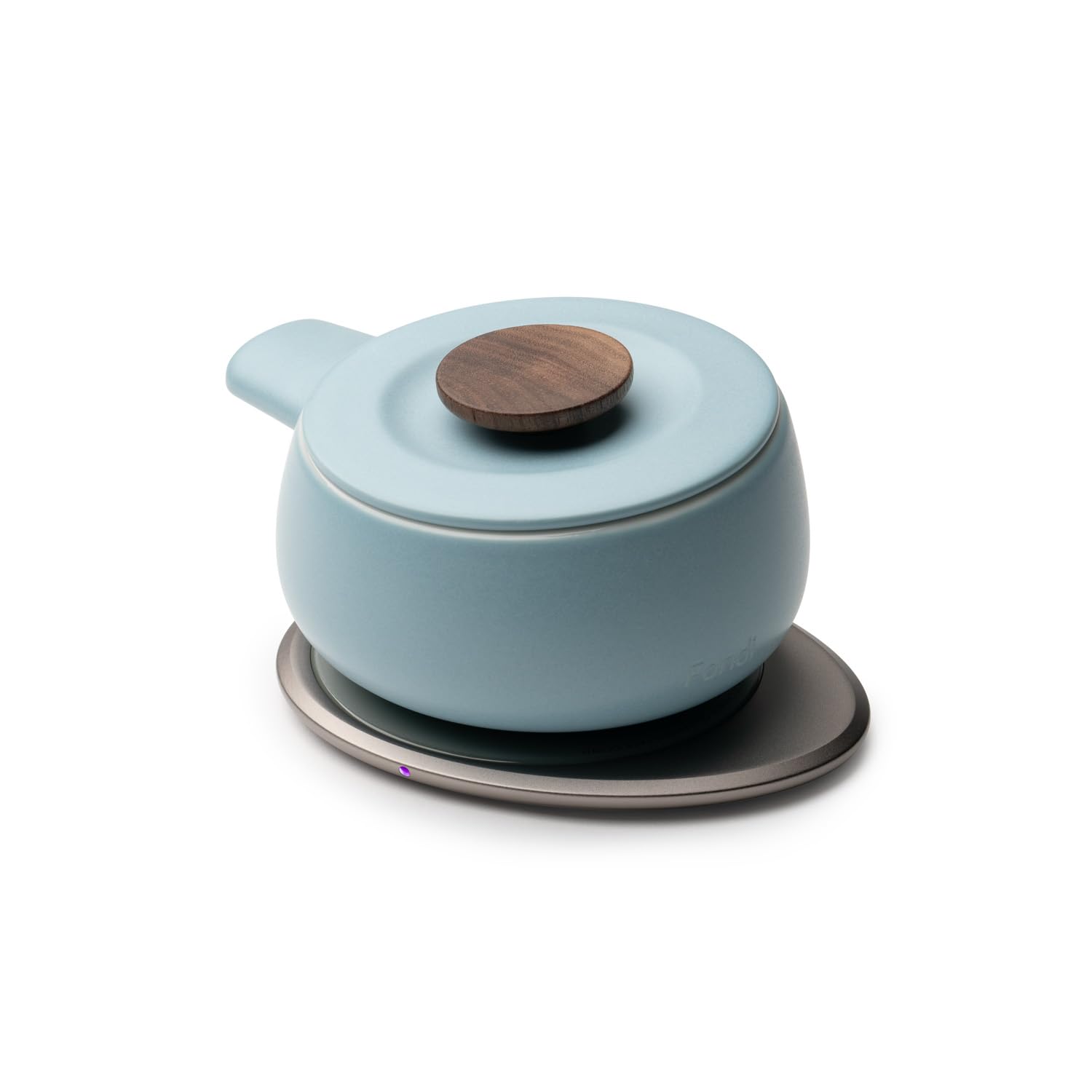 Self-Heating Fondue Set for Cheese & Chocolate - Moonmist Blue - Perfect for Parties, Date Nights & Family Gatherings