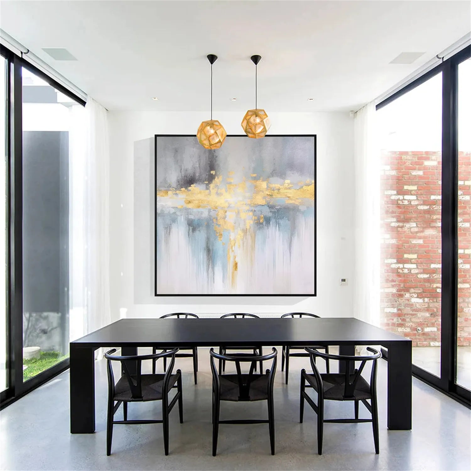 Abstract Painting #AB 245 - Modern Wall Art for Living Room, Bedroom & Office Decor | Handmade Canvas Artwork