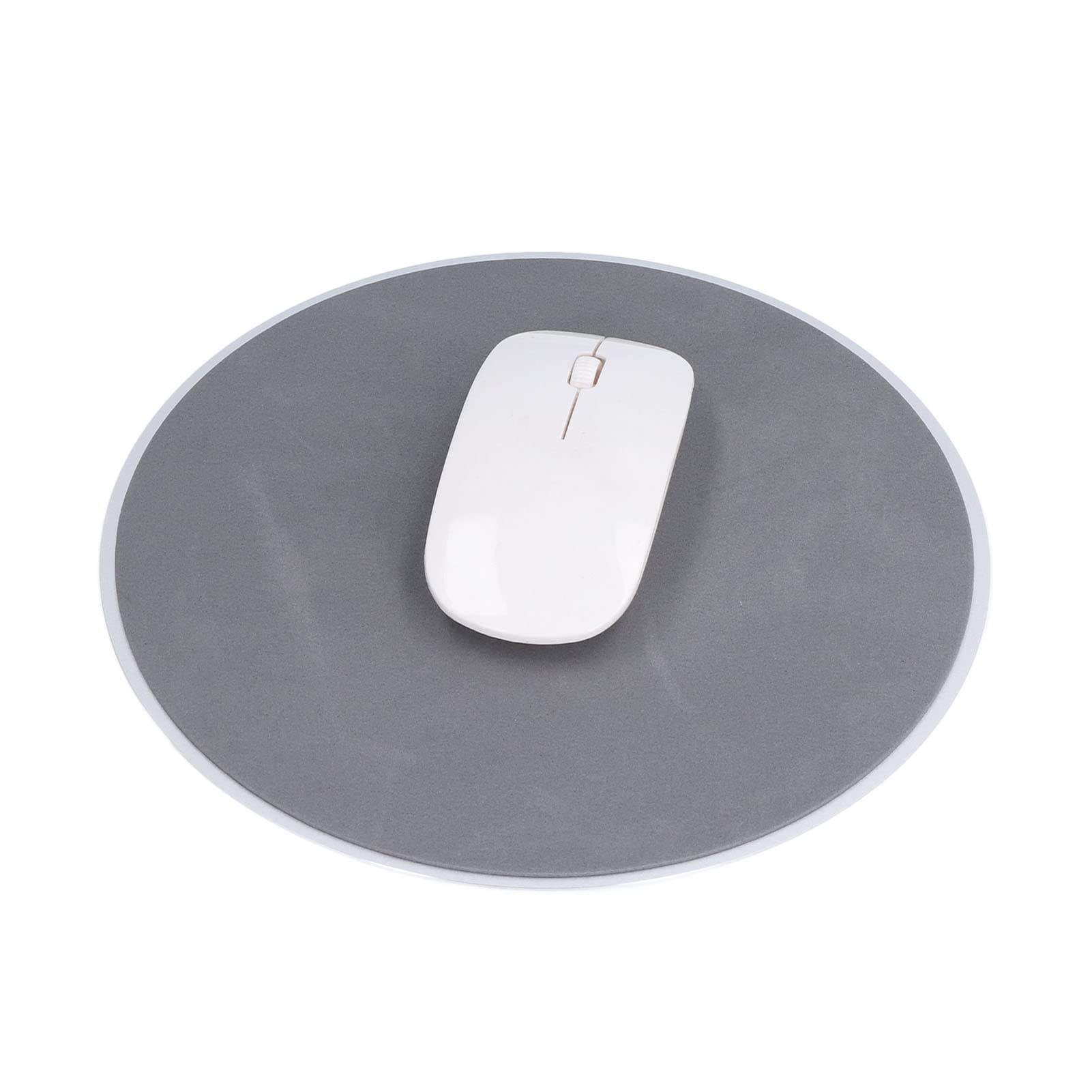 Xirfuni Round Metal Mouse Pad - Smooth Edges, Anti-Slip Design for Gaming, Office & Home Use (Black) | Perfect for PC, Laptop & Computer Workstations