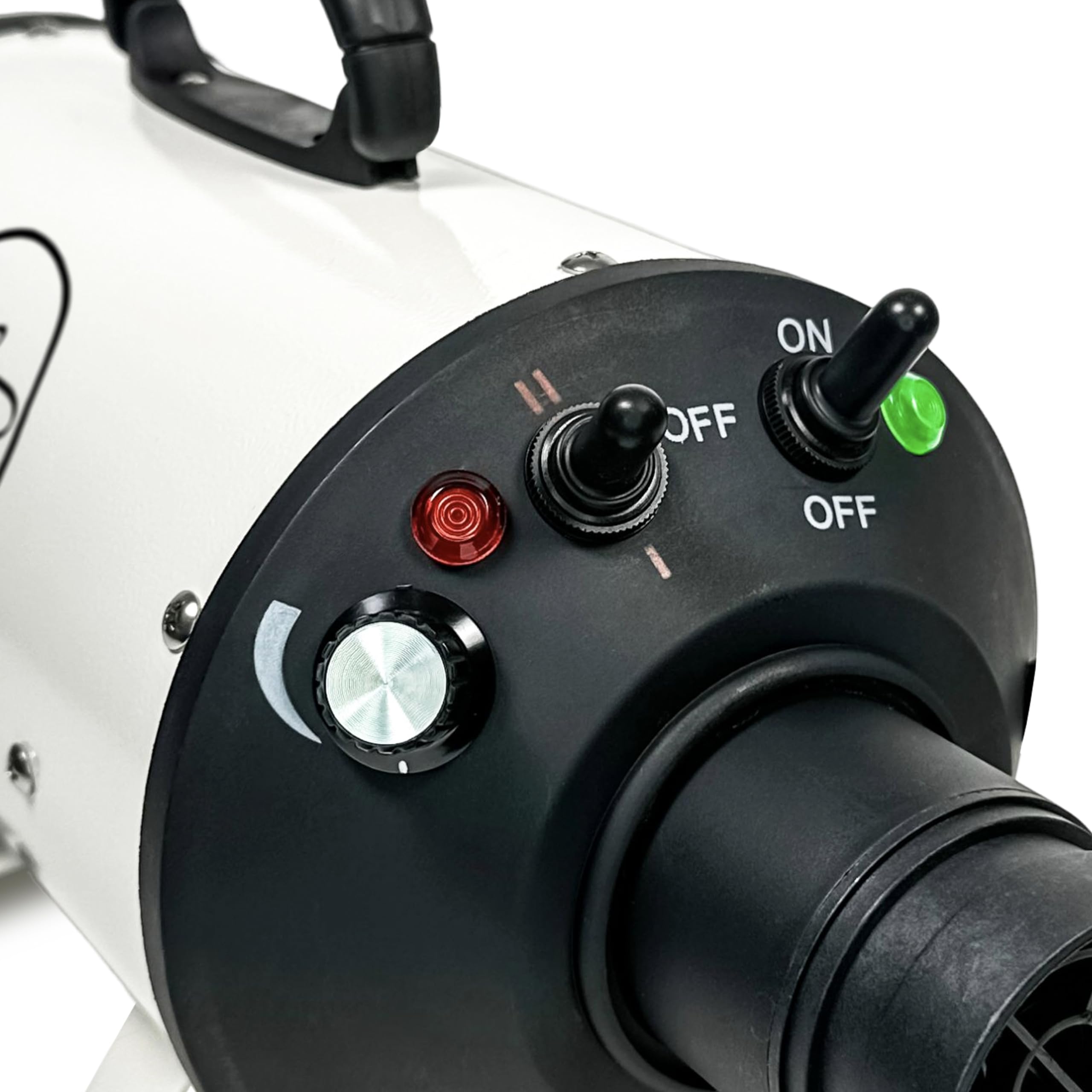 Flying Pig High Velocity Dog Grooming Dryer with Heater - Professional Pet Hair Blower for Quick Drying (White & Black Logo) - Perfect for Grooming Salons, Pet Owners & Dog Shows