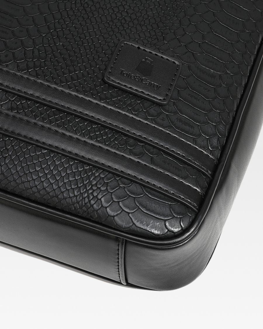 Apollo 1 Black Laptop Bag - Slim & Durable 15.6 Inch Computer Briefcase for Work, Travel & Business Commute