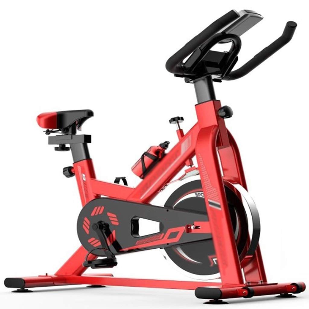 Premium Indoor Cycling Bike for Home Gym - Adjustable Stationary Exercise Bike for Men & Women - Silent Magnetic Resistance Bike for Cardio & Weight Loss (Red, 106x48x102cm) - Perfect for Small Spaces & Apartment Workouts