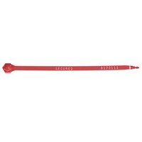 A.M. Leonard Plastic Security Seals with Tamper-Evident Straps - Bright Red for Shipping Containers, Truck Doors & Warehouse Security
