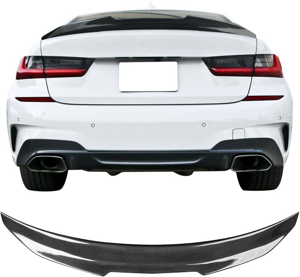 2019-2025 BMW 3 Series G20 G80 PSM Style Rear Spoiler Wing - Glossy Black or Real Carbon Fiber | Enhance Your Car's Aerodynamics & Style for Street Racing & Show Cars