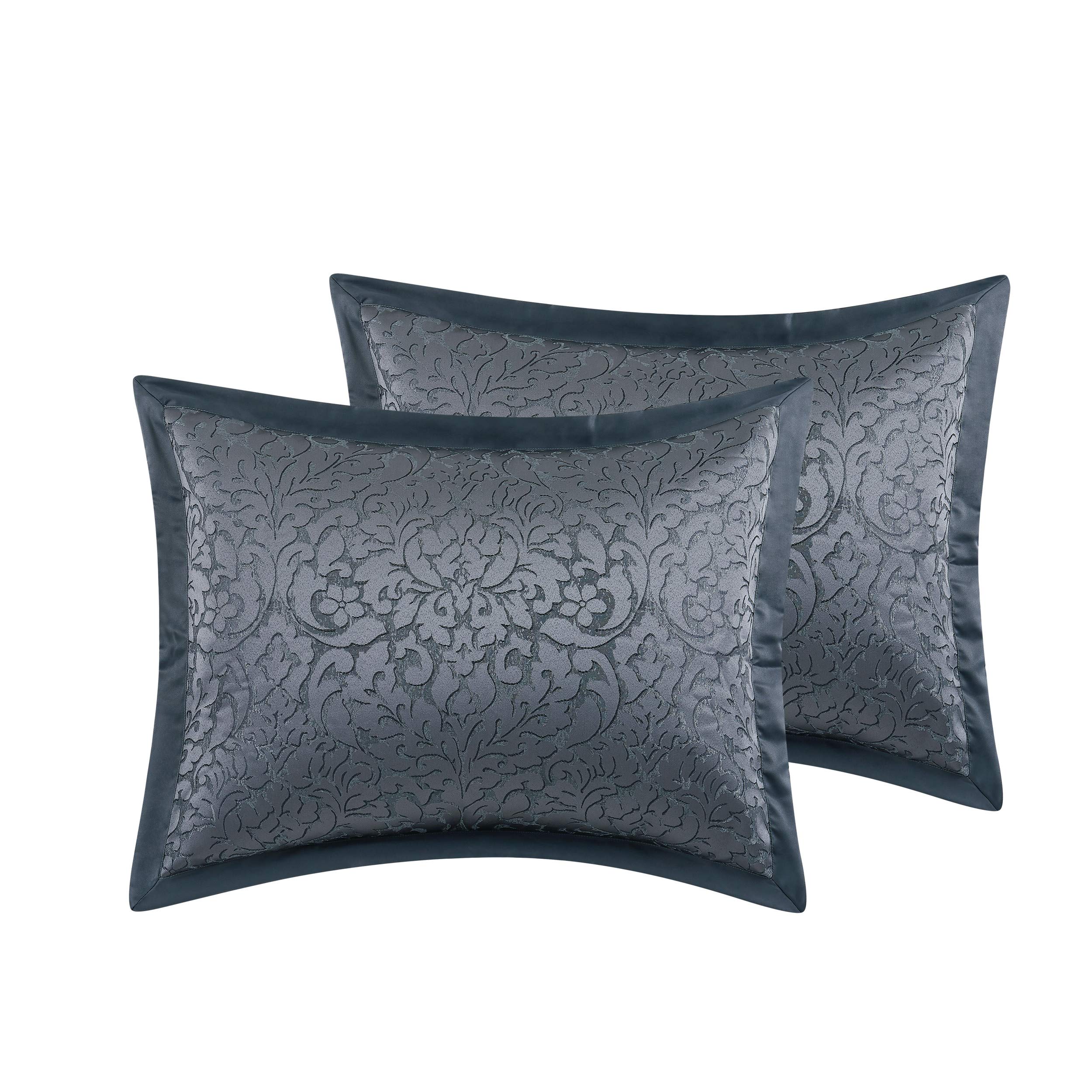 Premium Coventry Comforter Set Queen Size - Soft & Cozy Charcoal Grey Bedding for All Seasons | Perfect for Master Bedroom, Guest Room & Airbnb