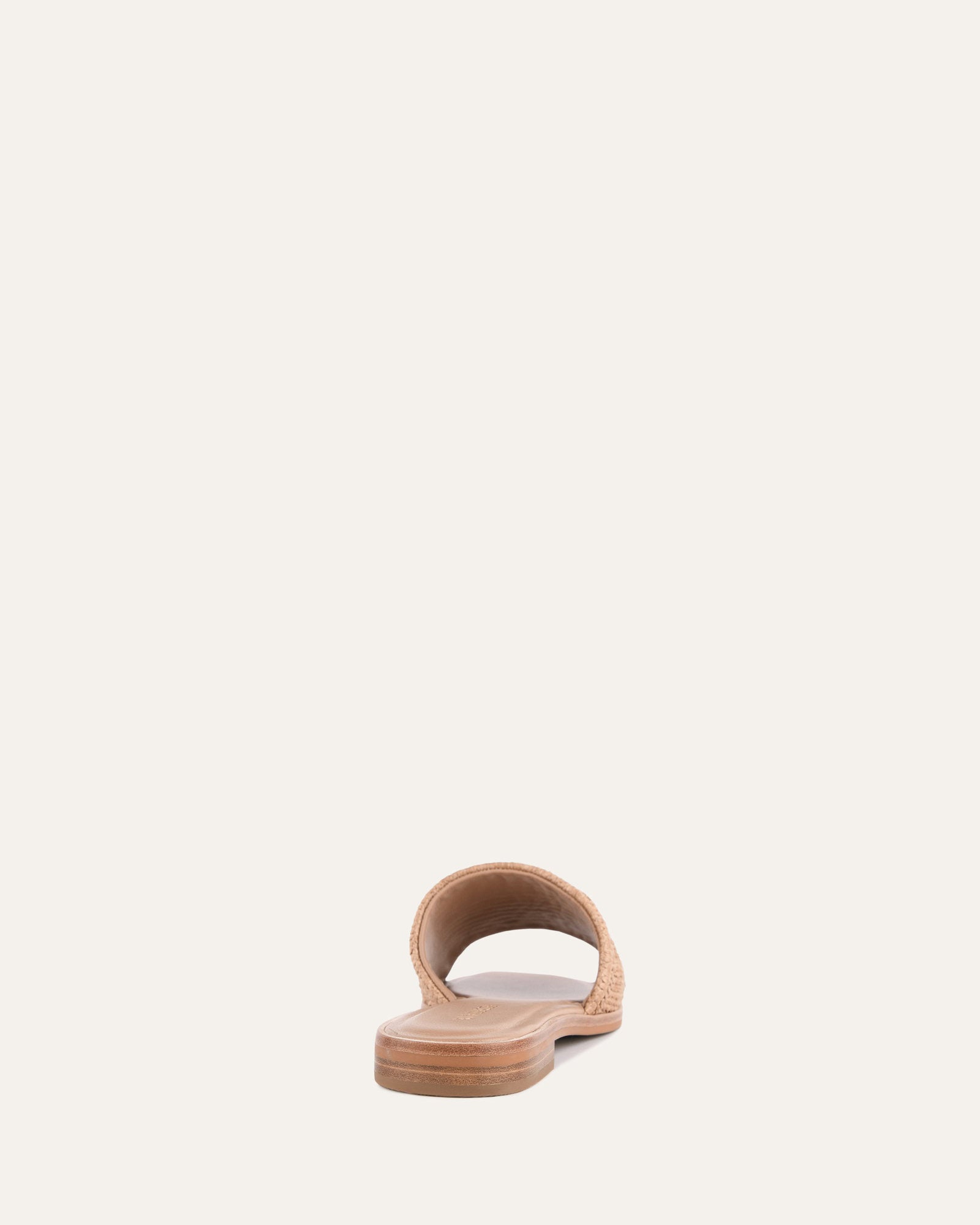 Picasso Flat Slide Tan Raffia Sandals - Women's Comfortable Summer Beach Slides for Casual Wear & Vacation Outfits