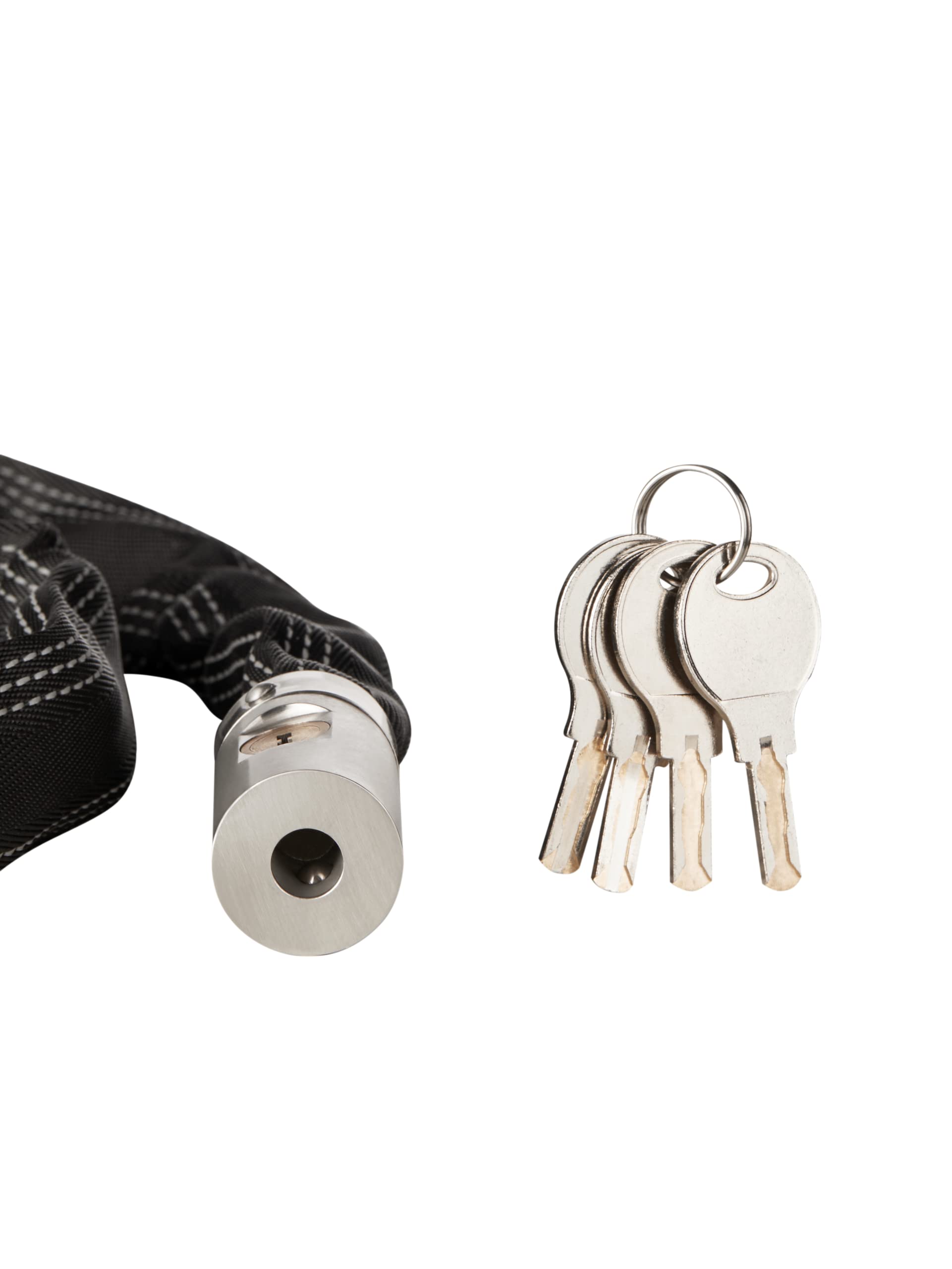 Premium Stainless Steel Chain Lock with 4 Keys - 43