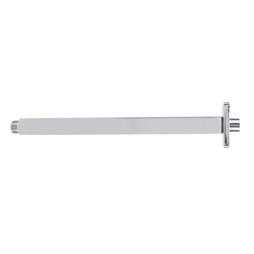 TOPINCN 16 Inch Stainless Steel Shower Arm Extension - Wall Mount Ceiling Shower Pipe for Bathroom, Adjustable Long Shower Head Extension with Durable Finish (Perfect for Modern Bathroom Renovations & Spa-Like Shower Experience)