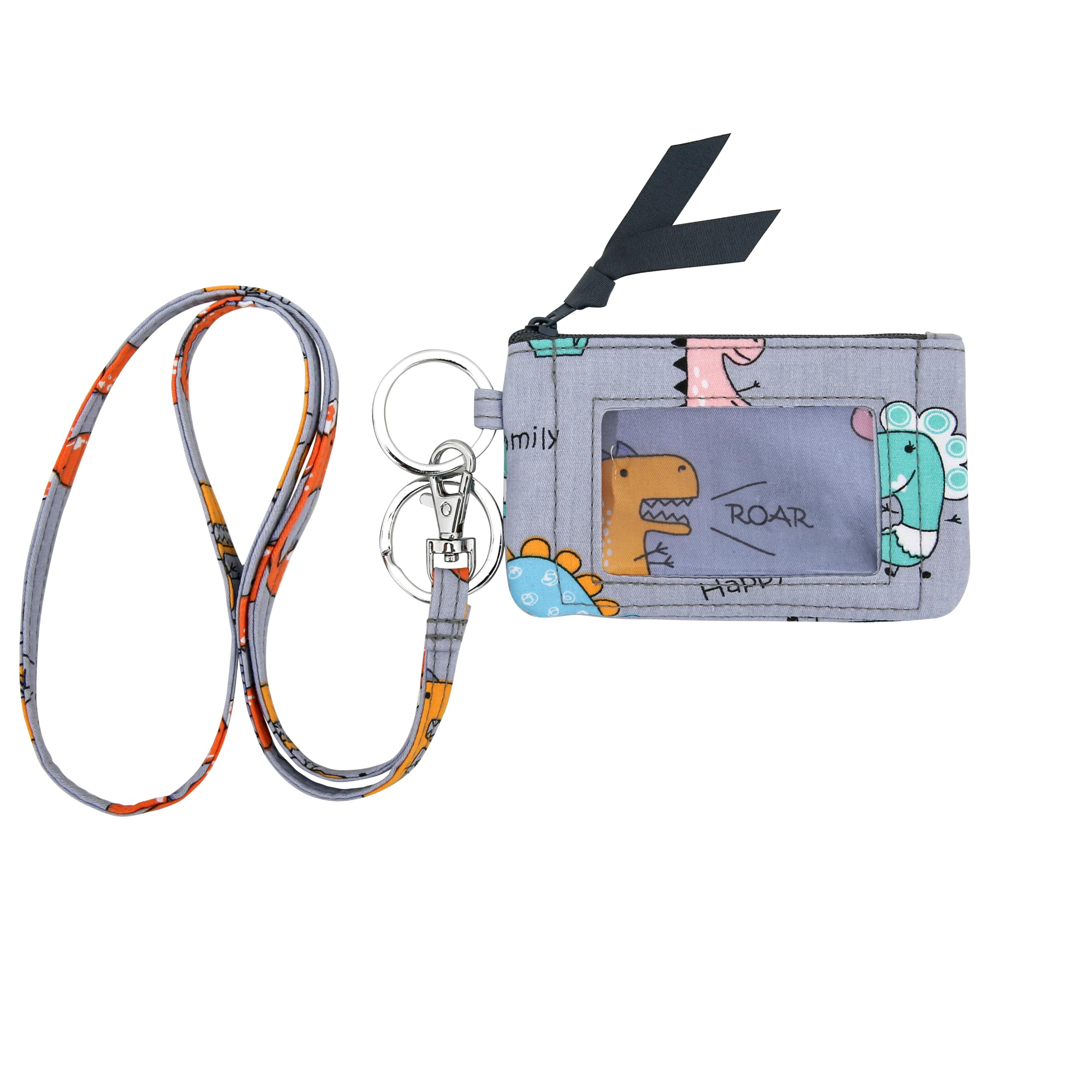 Women's Zip ID Lanyard Wallet - Secure RFID Blocking ID Holder with Adjustable Strap - Perfect for Travel, Work, and Everyday Use (23 Colors)