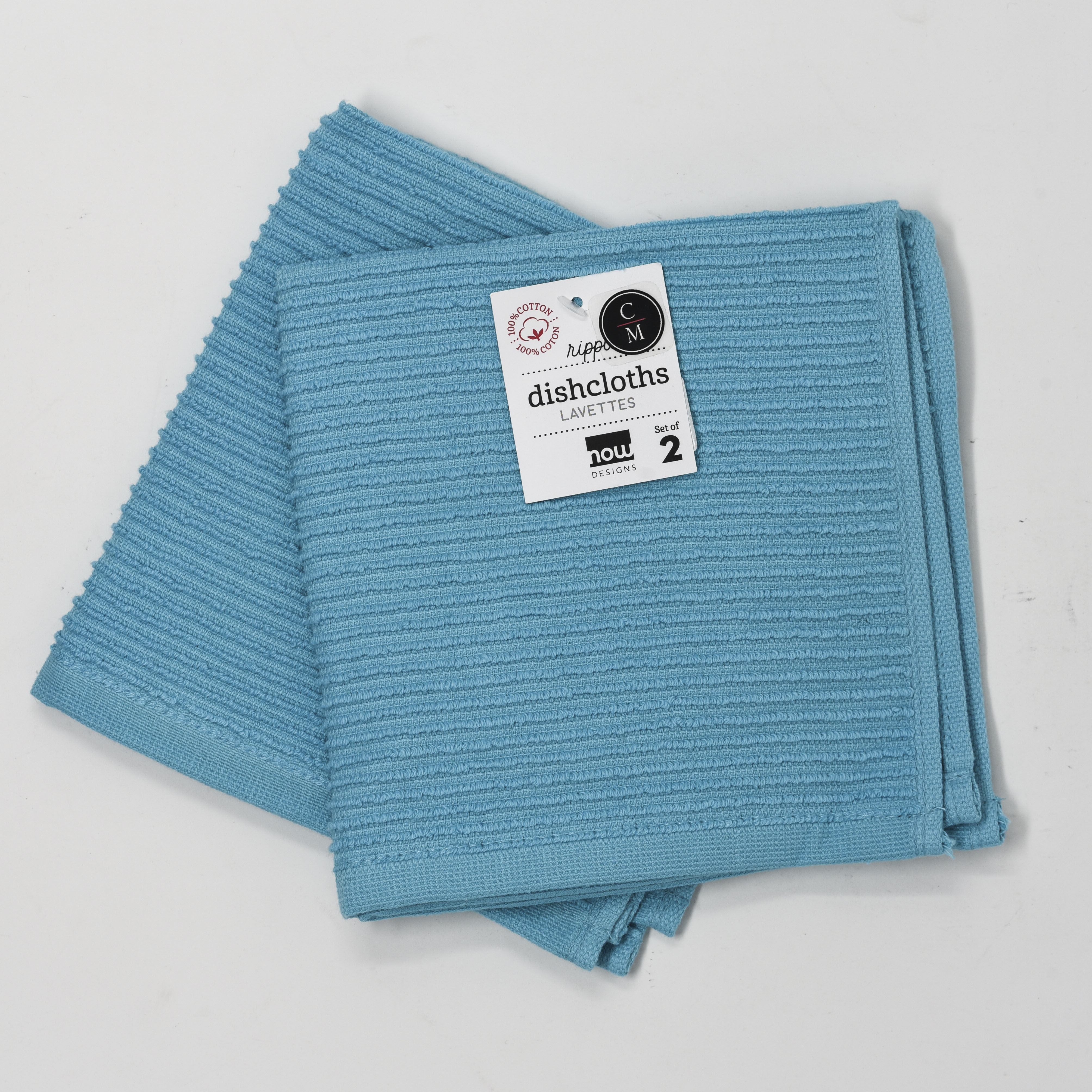 Eco-Friendly Ripple Dishcloth Set - Soft & Absorbent Kitchen Towels for Washing Dishes, Cleaning & Drying | Perfect for Home, Restaurant & RV Use