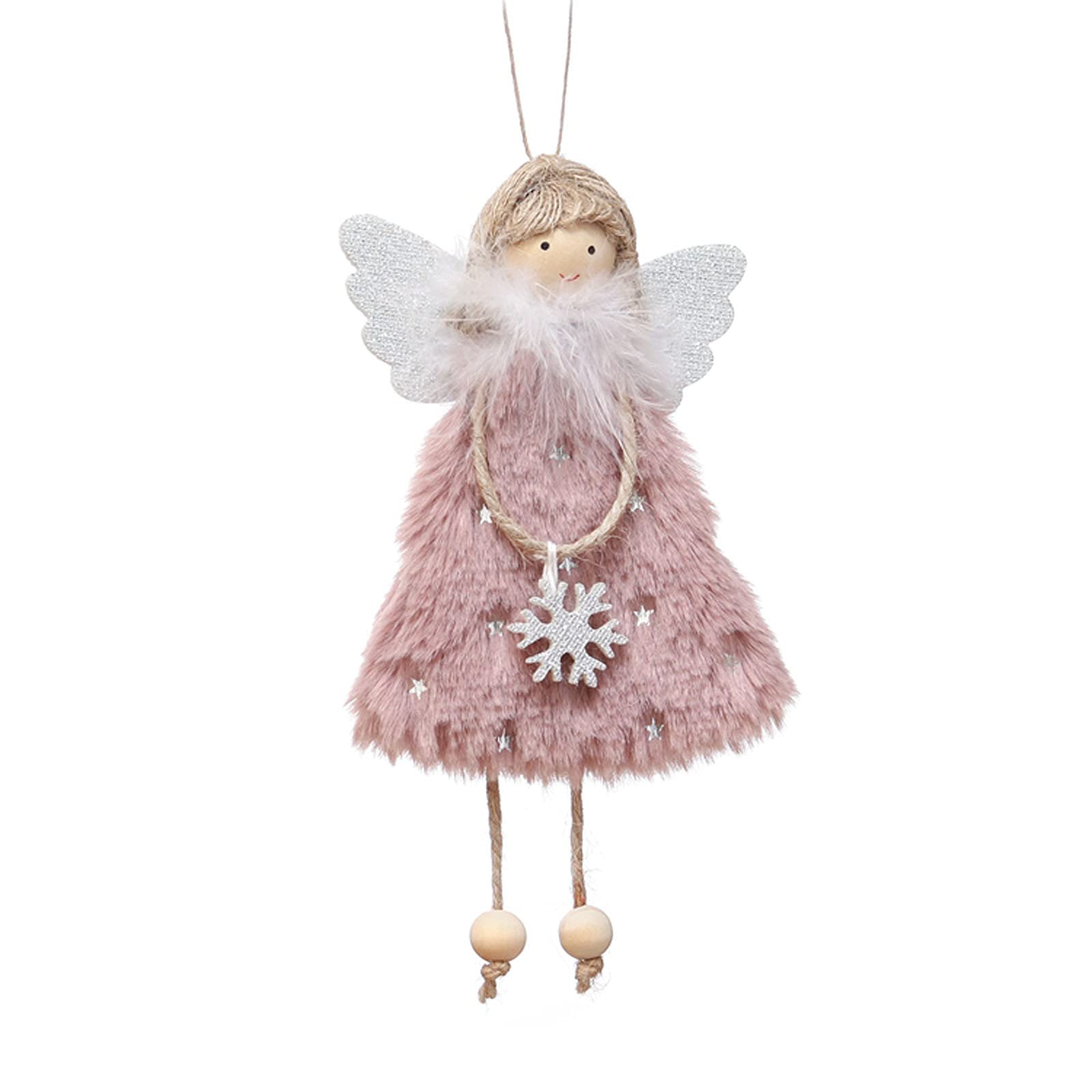 4#RO Lace Gauze Dress Princess Girl Pendant - Cute Plush Angel Doll for Home Decoration, Nursery Decor, Gift for Baby Shower & Christmas Present