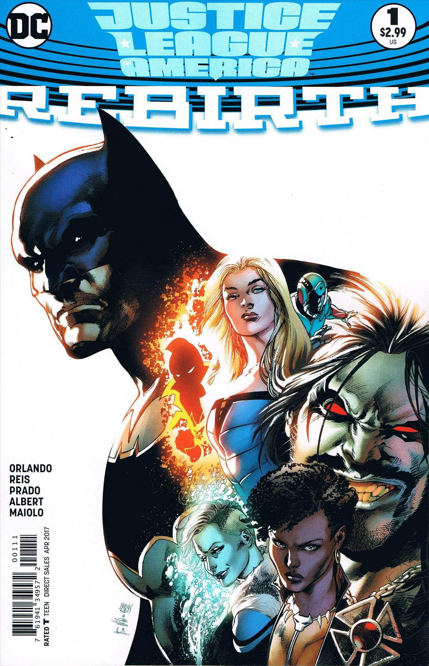 Justice League of America: Rebirth #1 VF - DC Comics Superhero Graphic Novel | Collectible Comic Book for Fans & Gift for Superhero Lovers