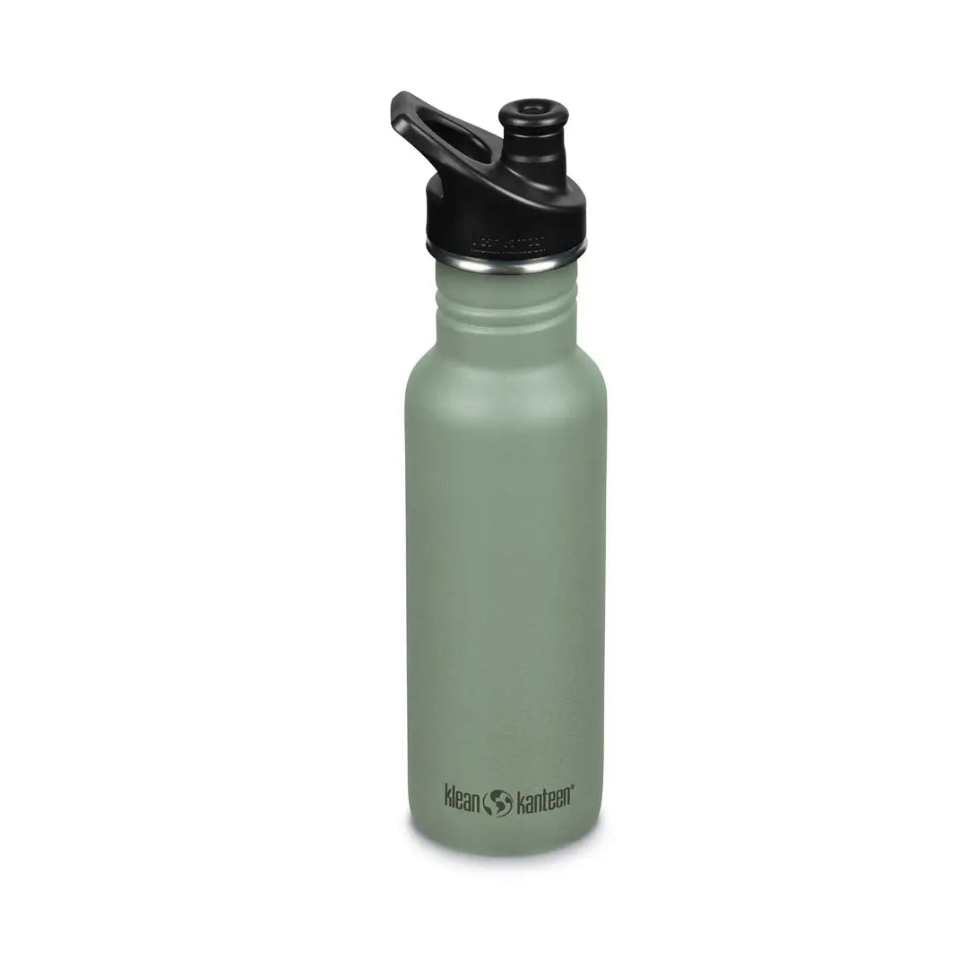 Klean Kanteen Classic 18oz Stainless Steel Water Bottle with Sports Cap - Leakproof, BPA-Free, Eco-Friendly Reusable Water Container for Hiking, Gym & Outdoor Activities