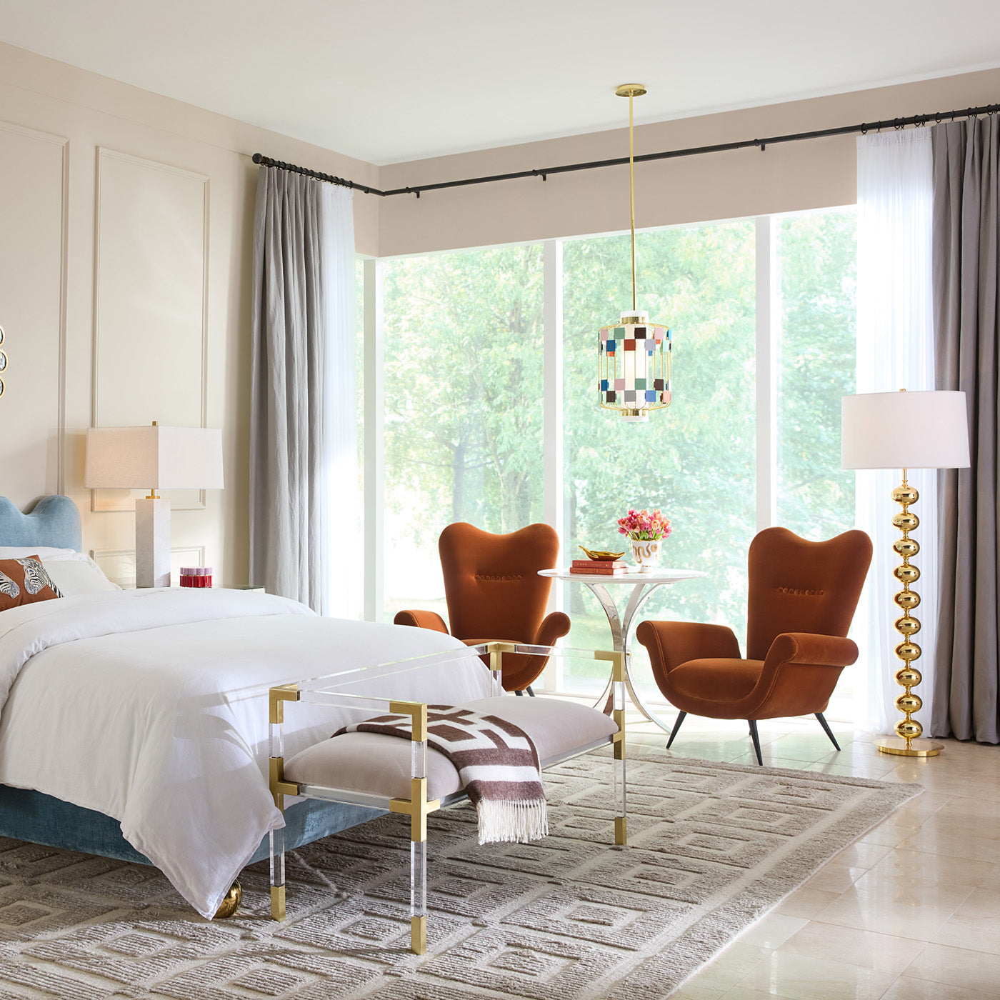 Hollywood Floor Lamp - Modern Standing Light for Living Room, Bedroom & Office - Adjustable Brightness & Stylish Design - Perfect for Reading, Working & Relaxing