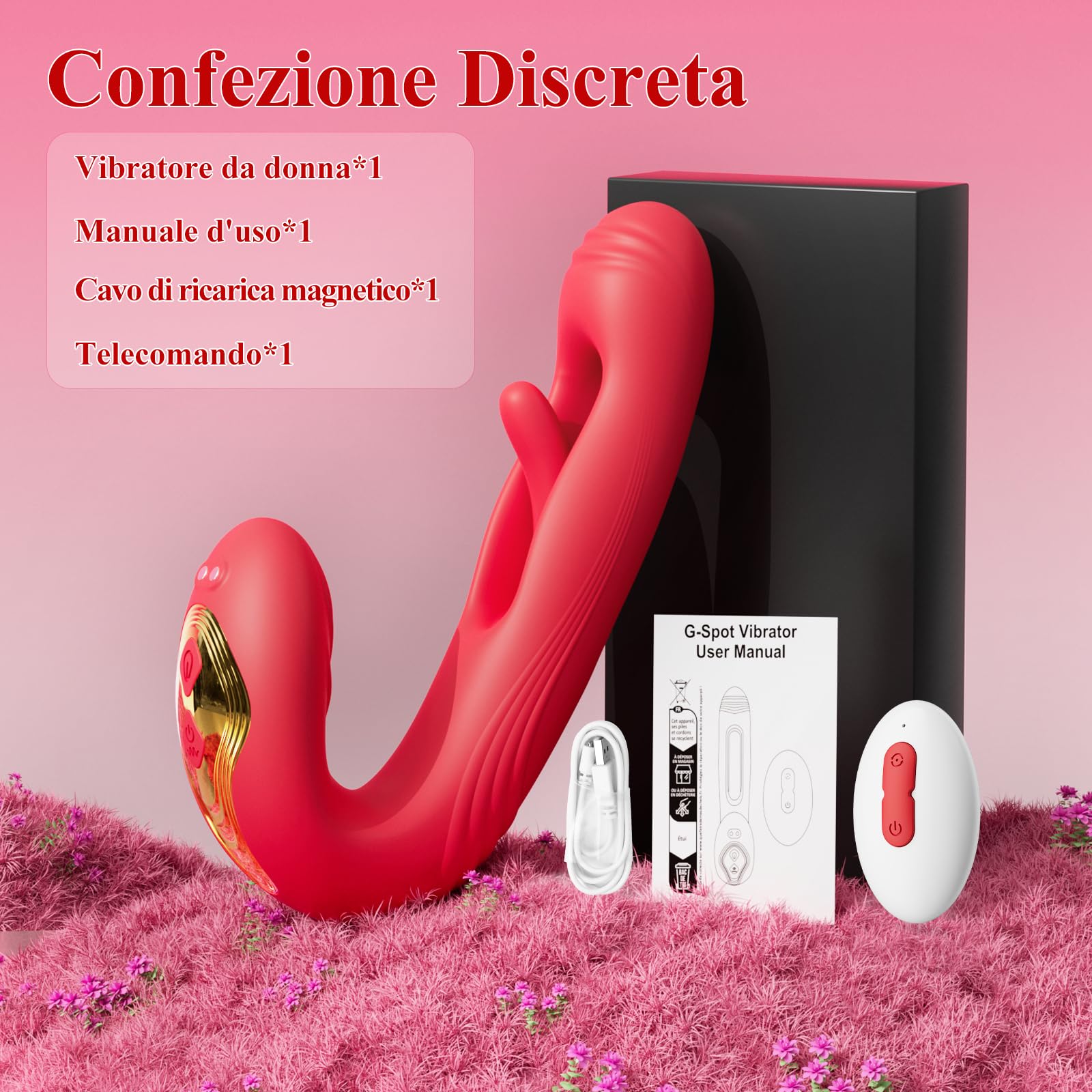 Wireless Clitoral Vibrator for Women - Remote Control Sex Toy with 9 Vibration Modes, G-Spot Stimulator for Couples & Solo Play, Rechargeable Waterproof Adult Toy for Enhanced Pleasure & Intimacy - Perfect for Date Nights & Self-Care Moments