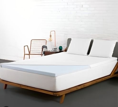 Gel Infused Memory Foam Mattress Topper by Flexi Pillow - Queen Size Cooling Mattress Pad for Back Pain Relief & Pressure Relief - Perfect for Hot Sleepers, Side Sleepers & Couples