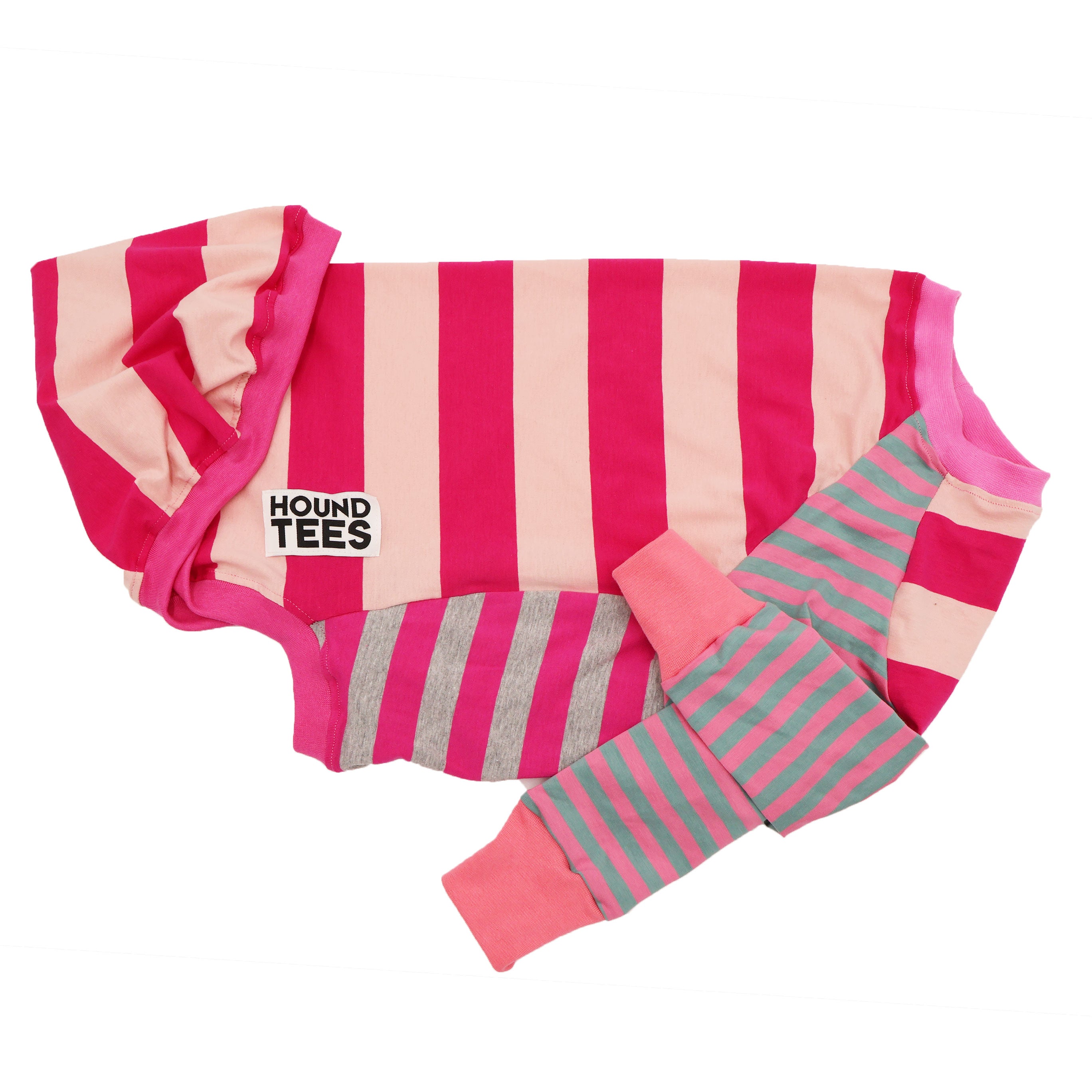 Frankie Pinkie Greyhound Hound Long Sleeve T-Shirt for Dog Lovers - Comfortable Casual Wear for Pet Owners, Dog Walks & Outdoor Activities