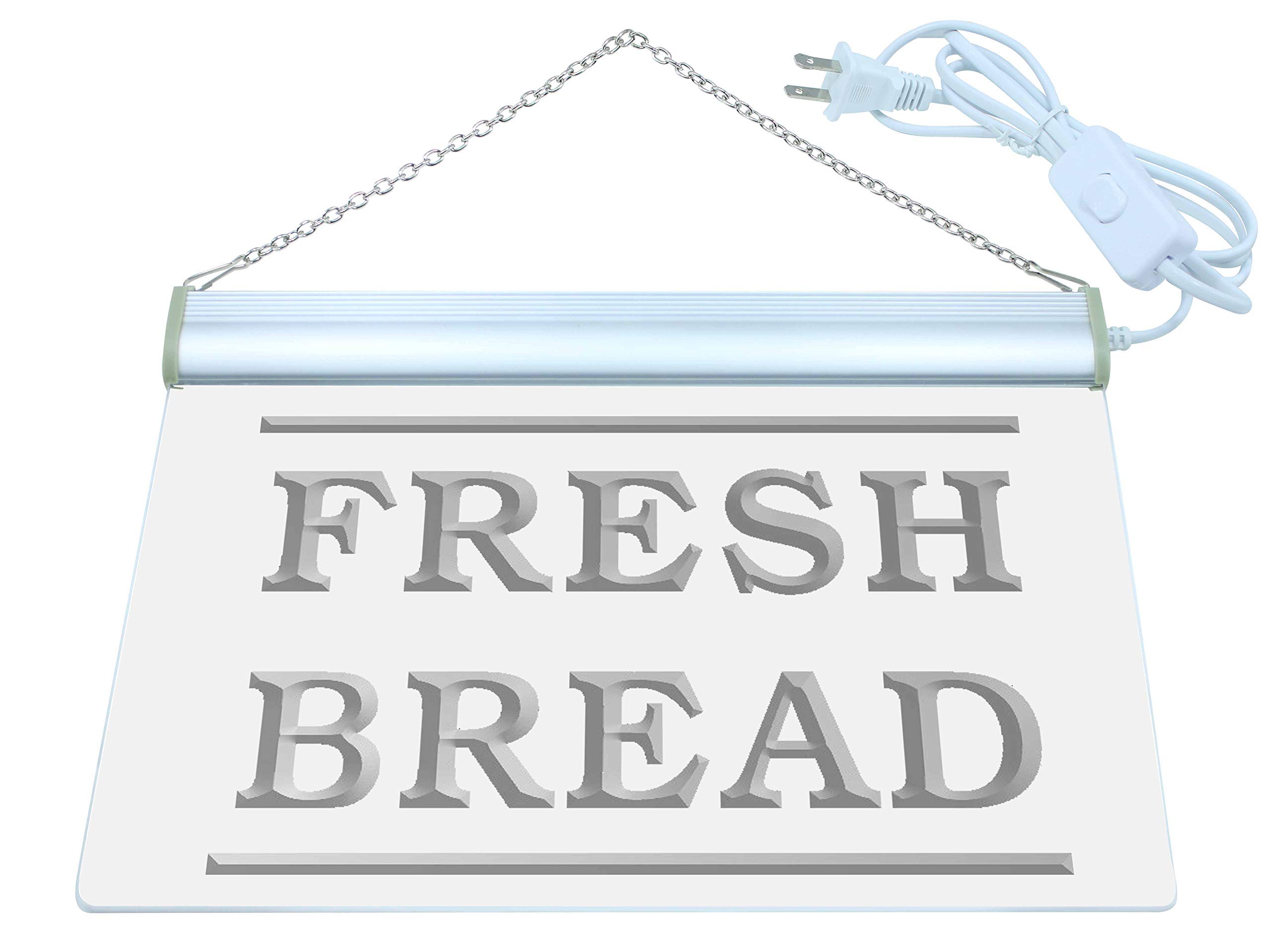 ADVPRO Fresh Bread Bakery LED Neon Sign - Orange Retro Cafe Decor (12