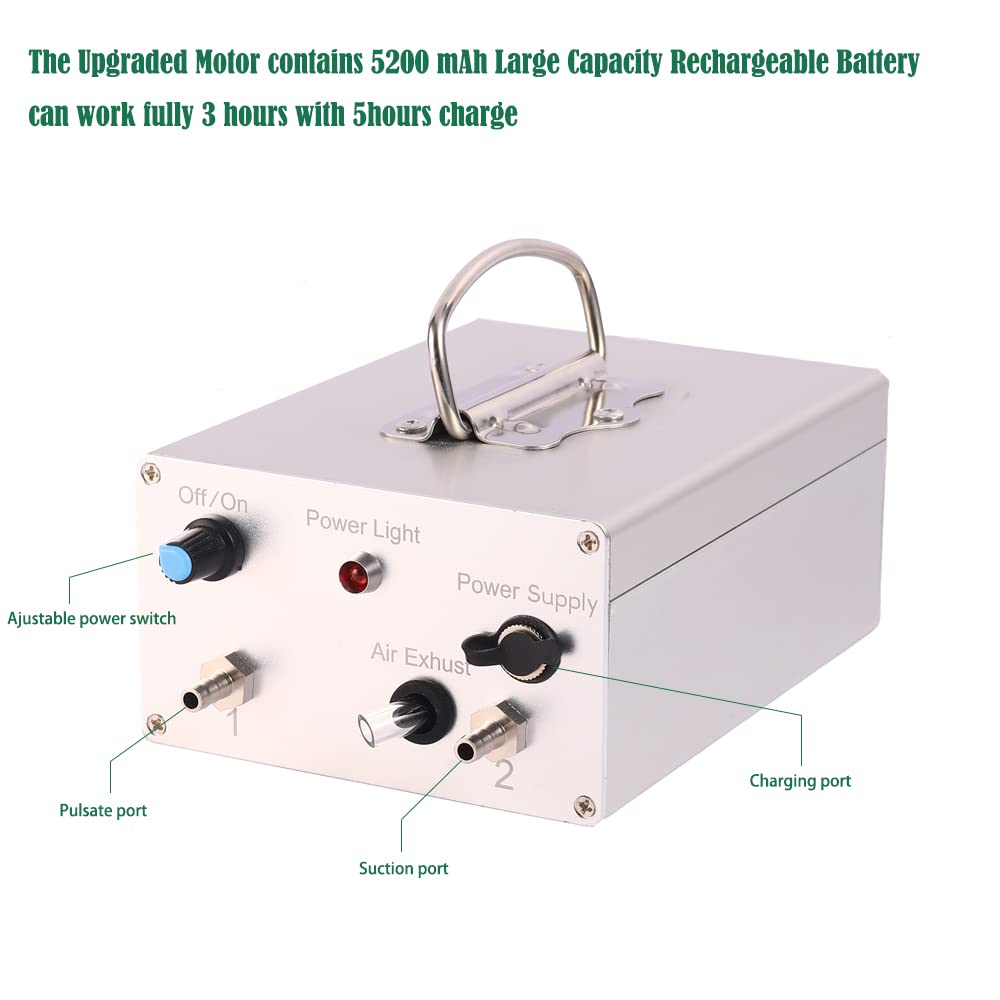 14L Electric Cow Milking Machine - Automatic Rechargeable Battery Powered Vacuum Pump with 2 Teat Cups & Stainless Steel Bucket for Dairy Cows | Portable Farm Milking Equipment for Small to Medium Herds | Ideal for Homesteads, Family Farms & Dairy Operations
