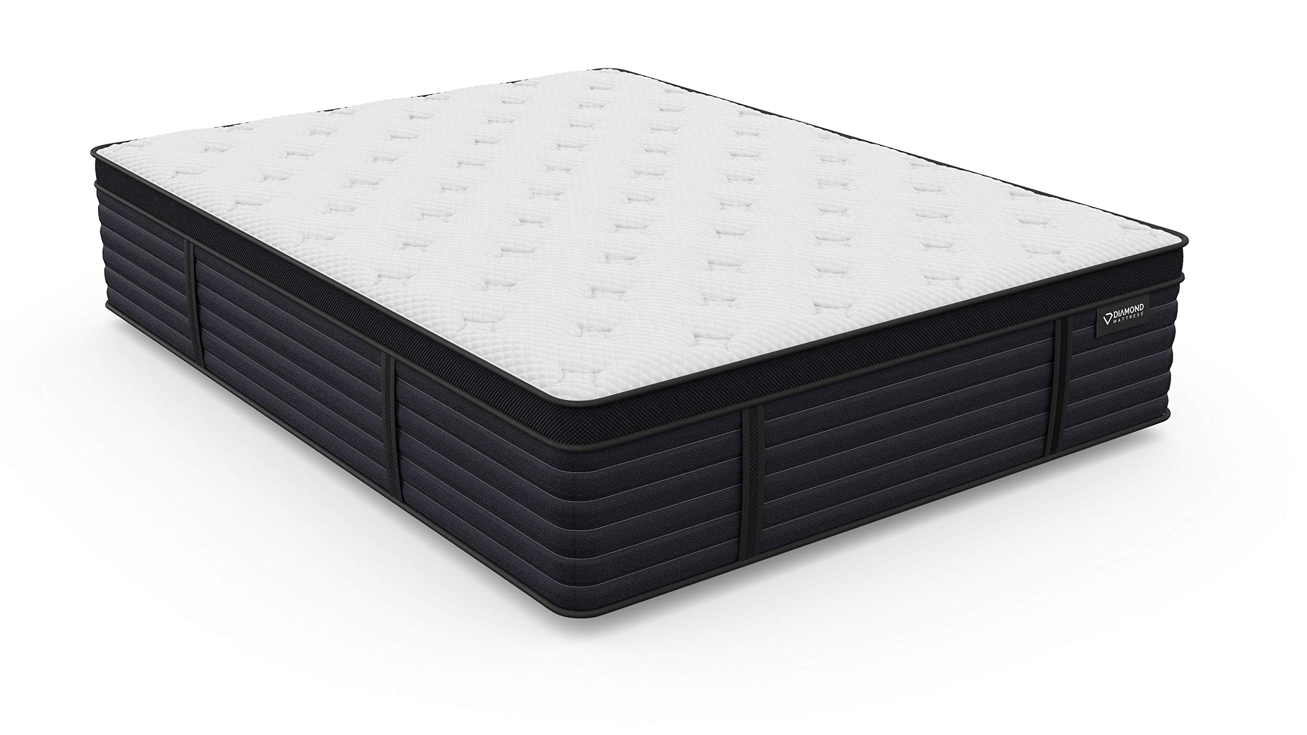DreamSuite Cool Latex Hybrid EuroTop Mattress 14.5-inch Medium Firmness - California King Size | Breathable & Pressure Relief | Perfect for Hot Sleepers & Back Pain Relief