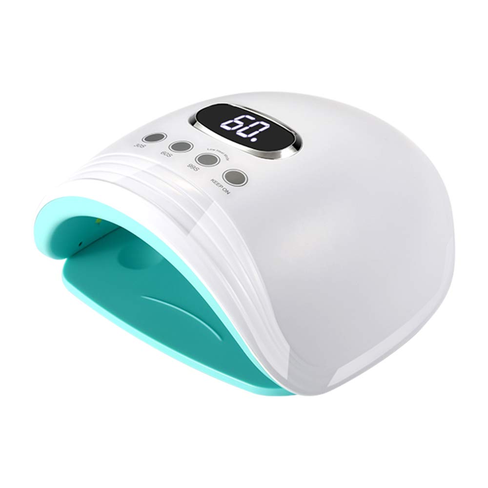 60W Portable LED Nail Lamp with LCD Display - Professional Gel Nail Dryer with 3 Timer Settings for Gel Polish Curing, Manicure & Nail Art | Perfect for Home Salon, Nail Techs & DIY Nail Care