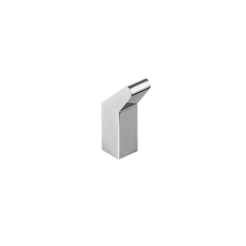 COSMIC Project Single Bathroom Hook - Wall Mounted Brass Towel Hook with Chrome Finish - 13/16 x 2 3/4 x 1 3/8 Inches - Perfect for Bathrooms, Showers, and Entryways (2510121)