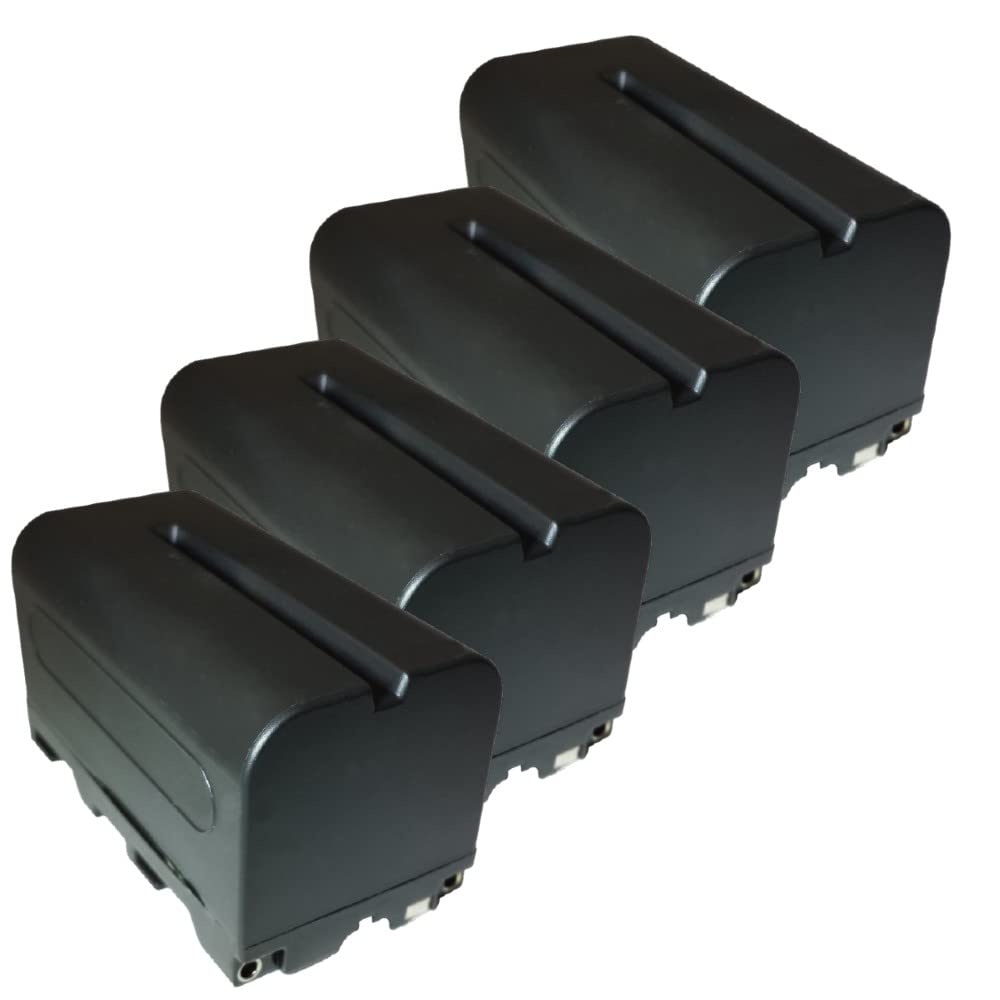 Synergy Digital Camcorder Replacement Batteries - 4 Pack Li-Ion 7.4V 4600mAh - Compatible with CTA DB-F770 & DB-F750 - Perfect for Travel Vlogging, Wedding Filming, and Outdoor Shooting