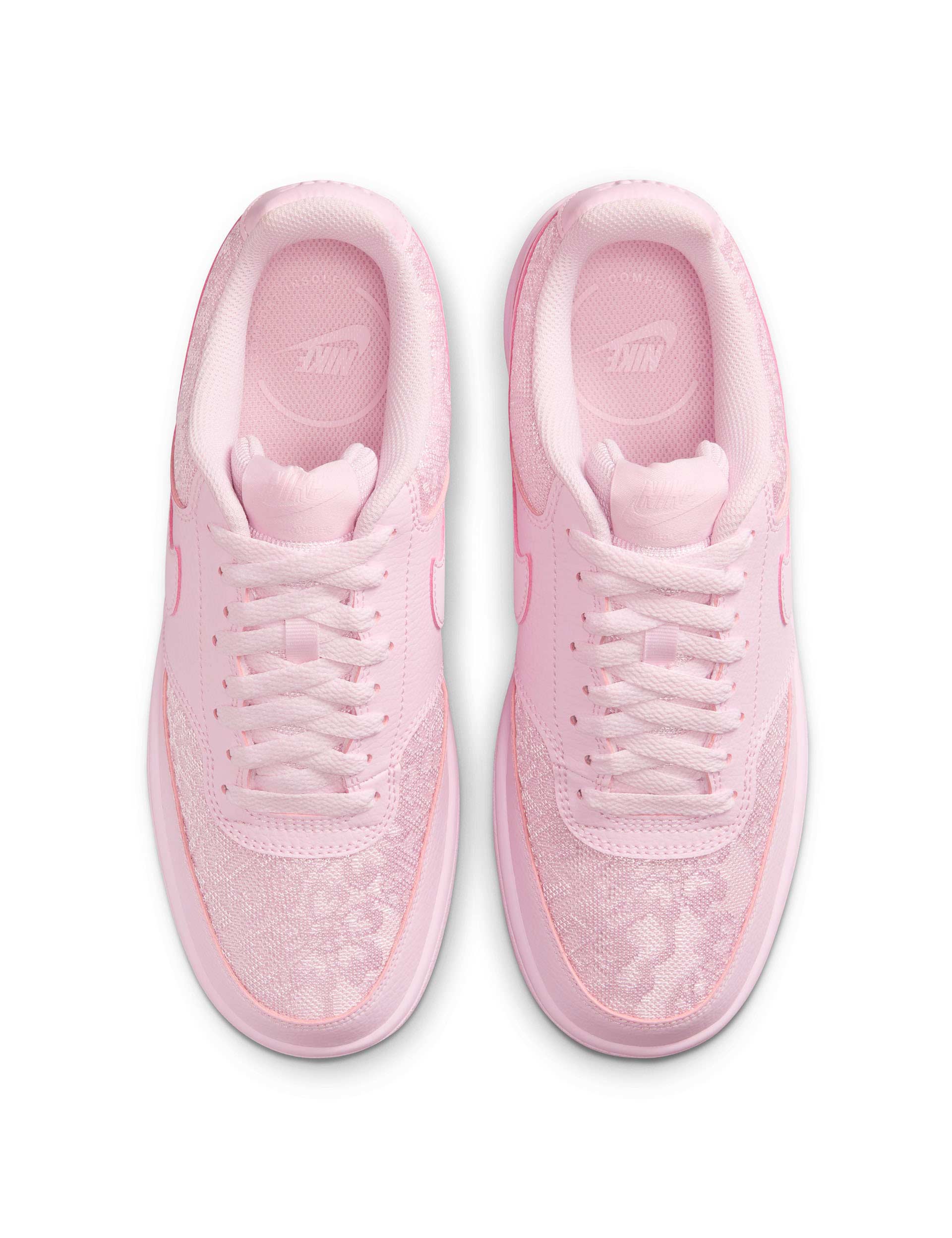 Nike Court Vision Low Sneakers for Women - Lightweight Pink Foam Comfortable Casual Shoes for Walking, Running & Everyday Wear