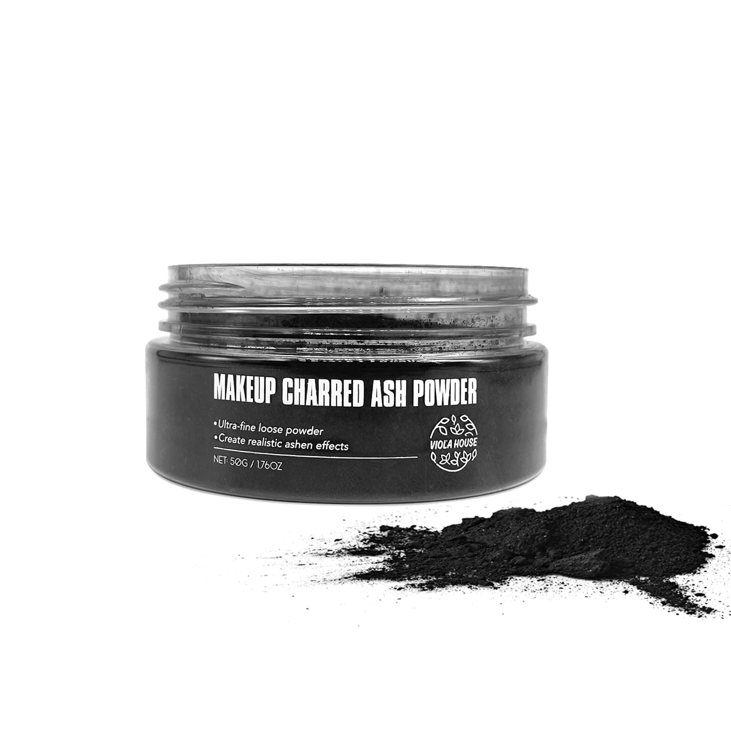 VIOLA HOUSE SFX Makeup Powder - Halloween Face Paint for Adults & Kids - Black 1.76 oz - Perfect for Costume Parties & Cosplay