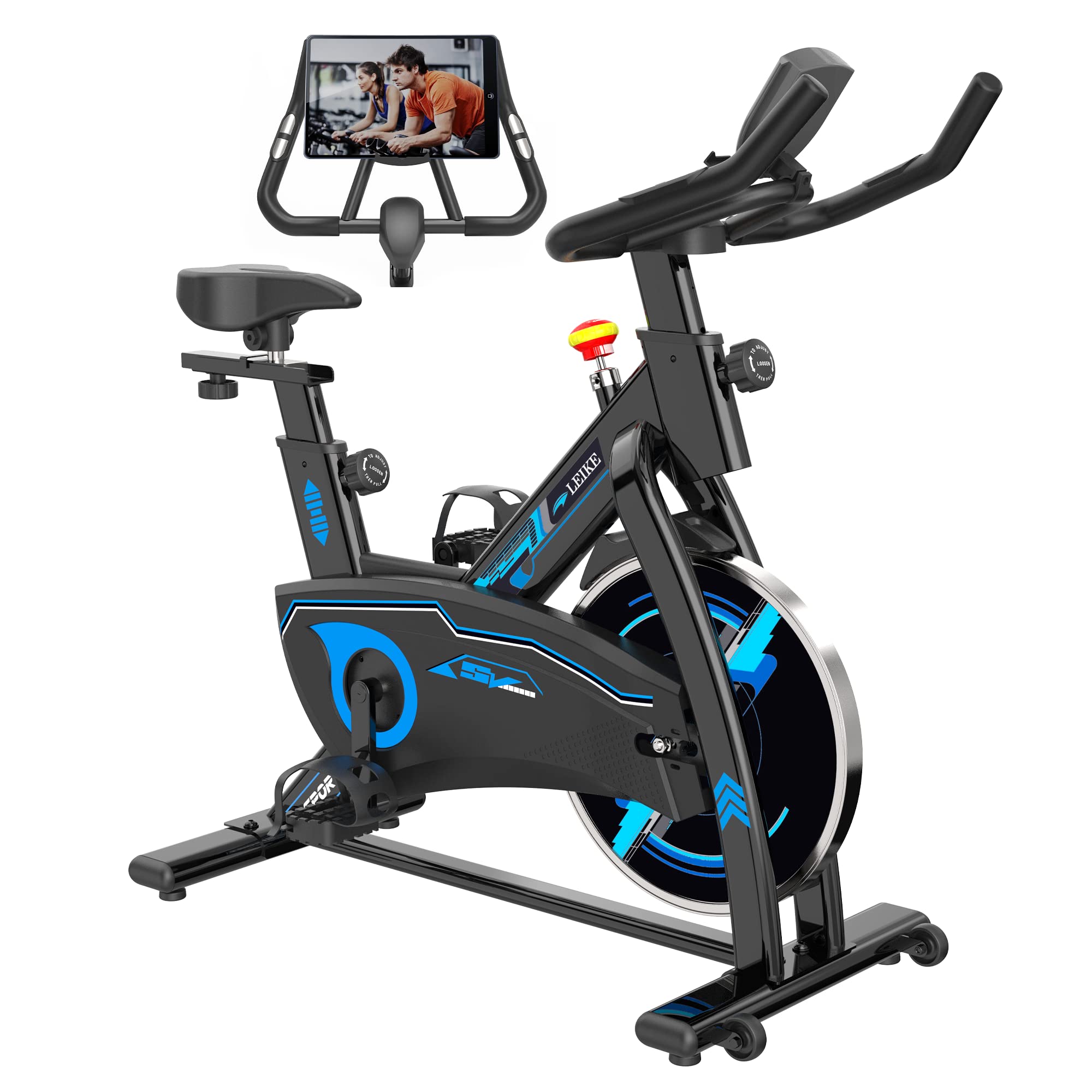 Leikefitness Magnetic Exercise Bike for Home - Indoor Cycling Bike with Quiet & Smooth Magnetic Resistance - Perfect for Cardio Workouts, Weight Loss & Home Gym Training
