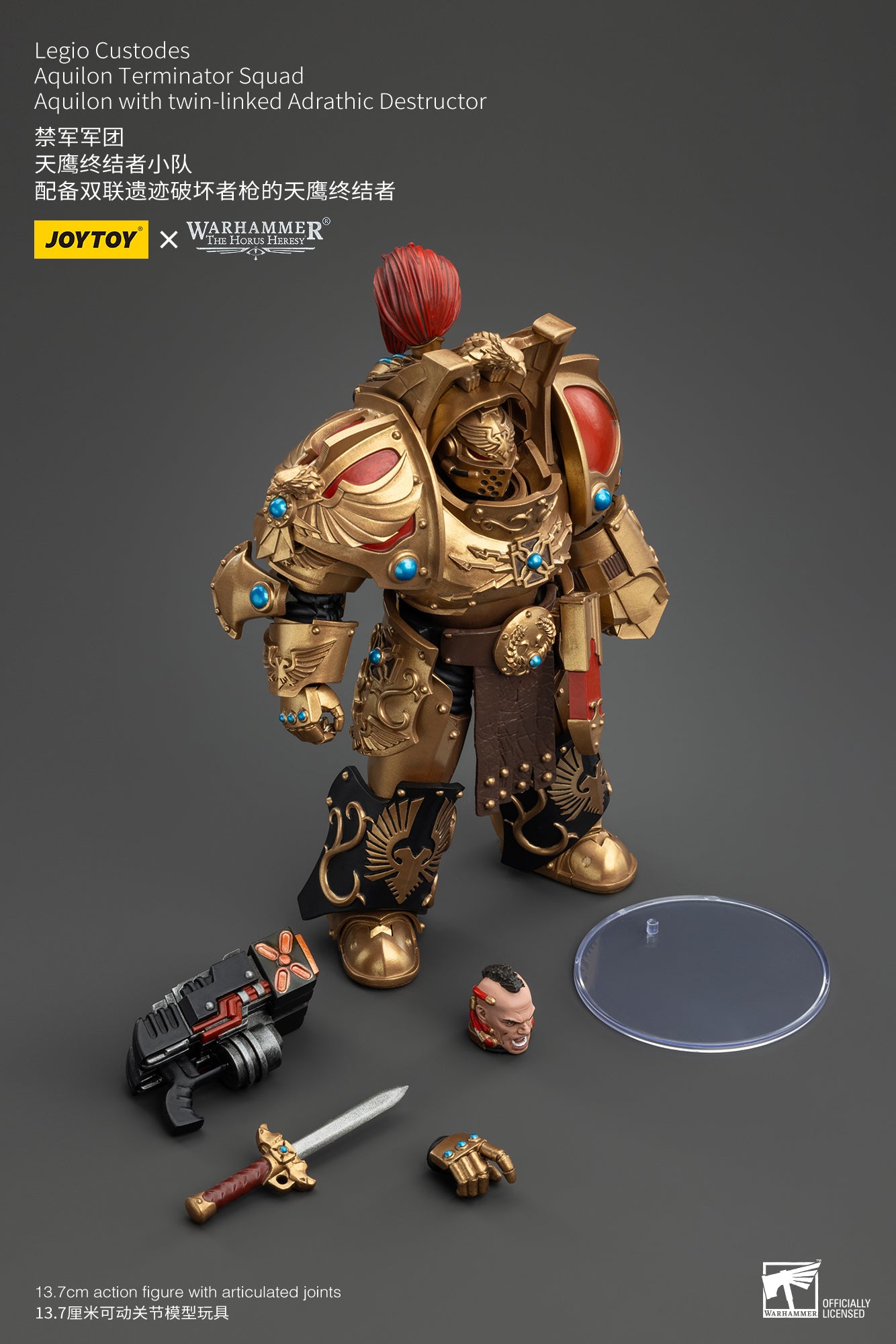 1/18 Scale JOYTOY Warhammer The Horus Heresy Action Figures - Legio Custodes Aquilon Terminator Squad & Custodian Venatari Squad | Collectible Miniatures for Tabletop Gaming and Display