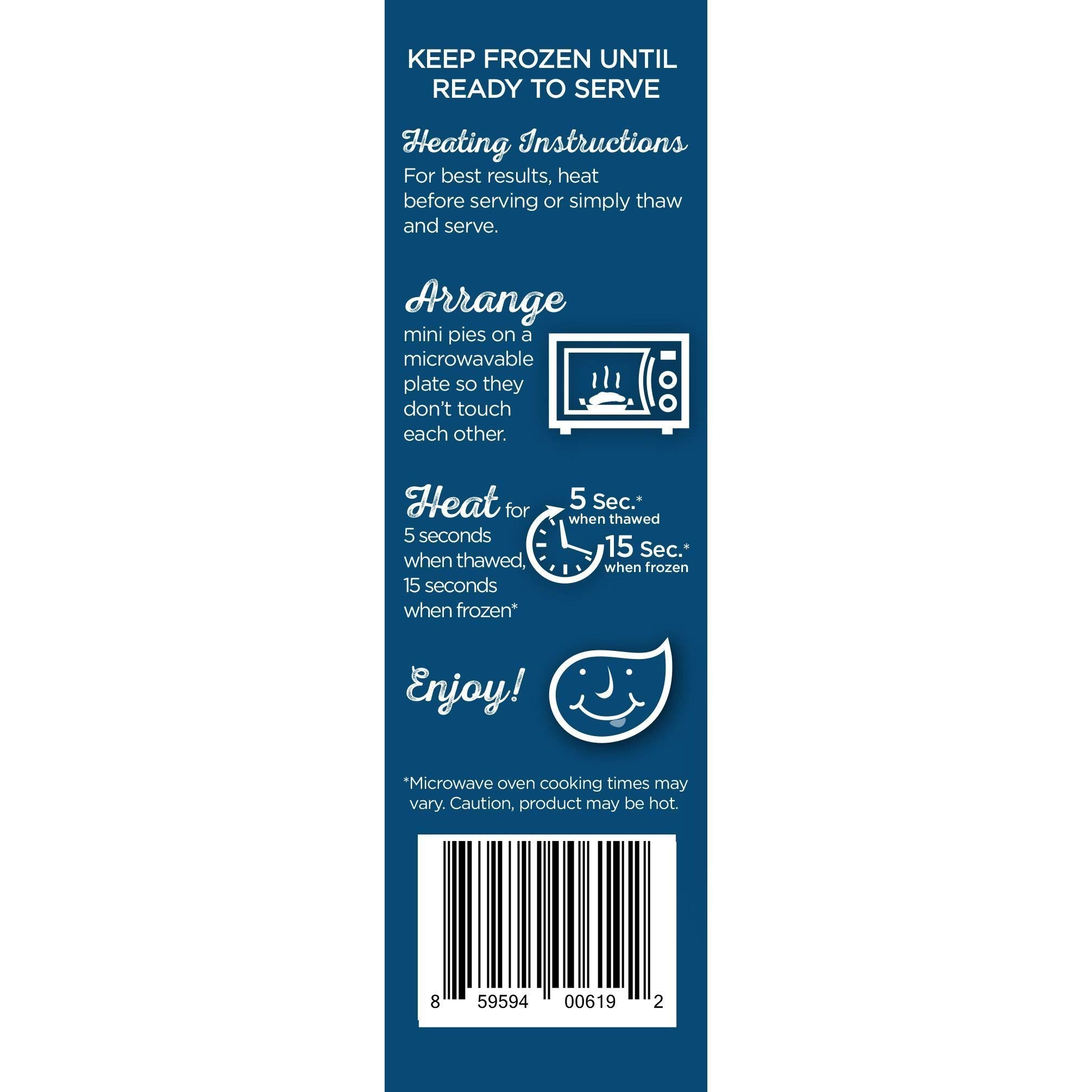 Katz Gluten Free Blueberry Mini Pies - Dairy Free, Nut Free, Soy Free, Kosher Certified (4 Pack, 5.5 oz) - Perfect for Snacks, Desserts & Special Diets