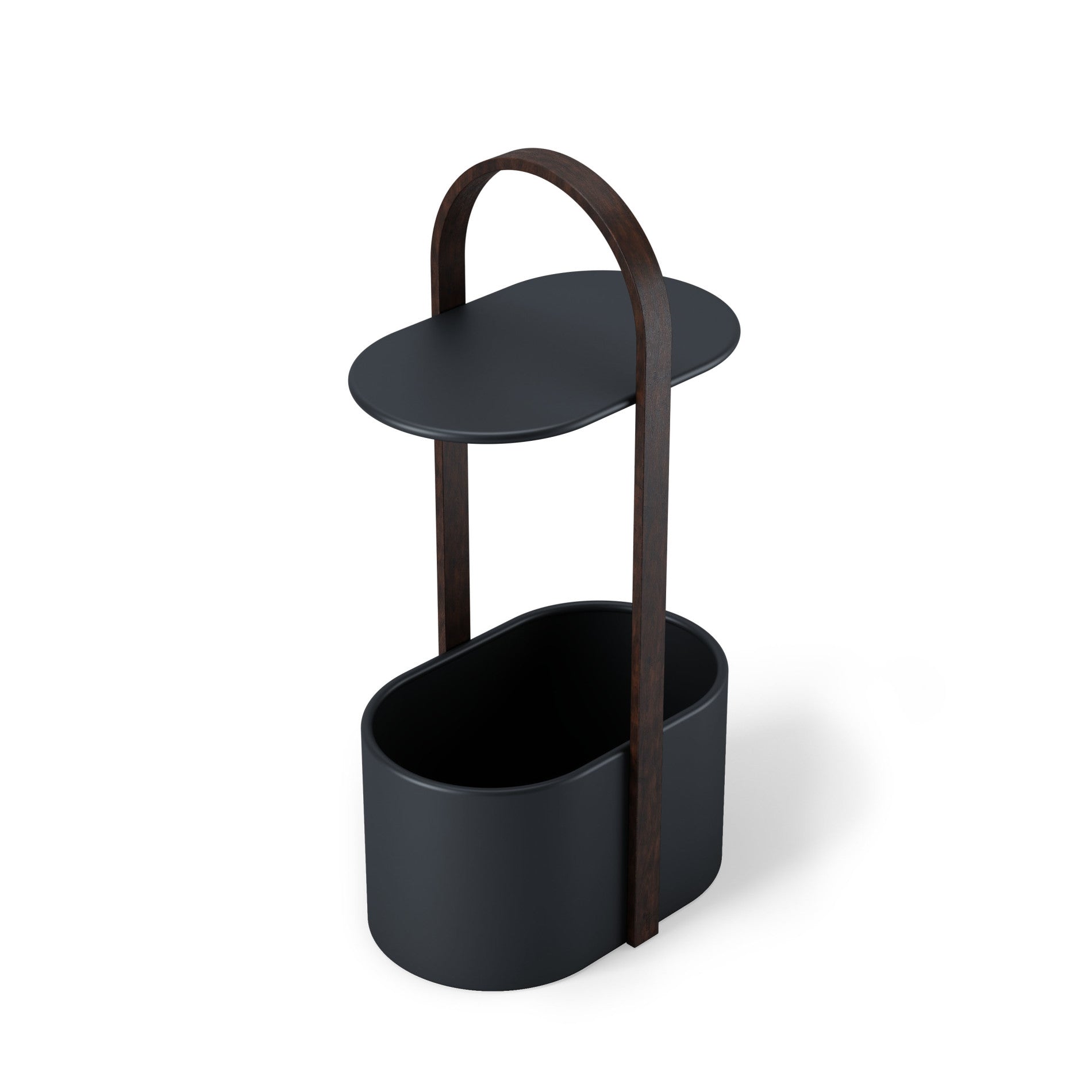 Bellwood Storage Table - Foldable Side Table with Storage Shelf, Perfect for Living Room, Bedroom, or Office Organization