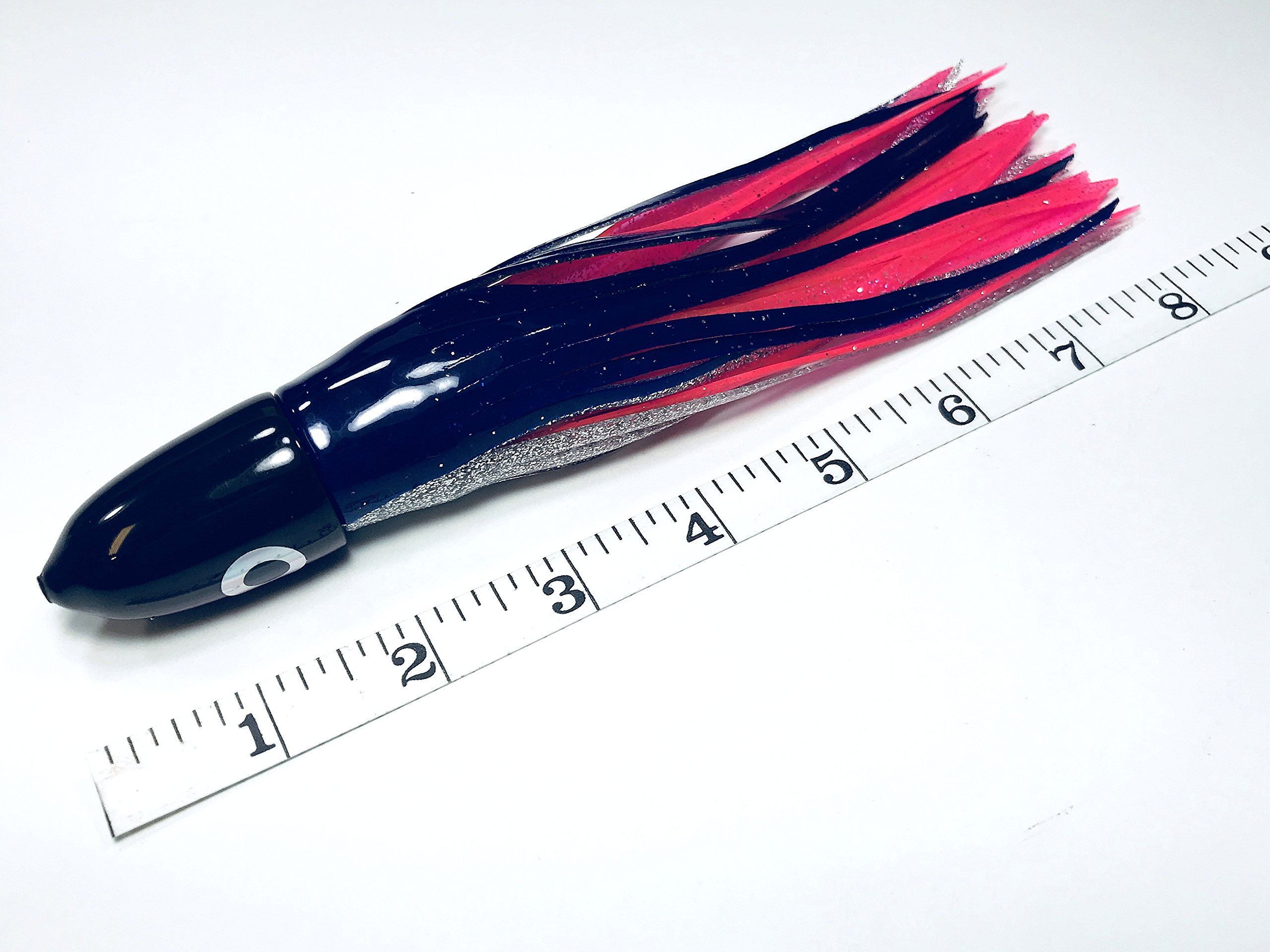 Premium Black Hawaiian Bullet Saltwater Fishing Lure - Ideal for Marlin, Tuna, Mahi & Wahoo - Perfect for Deep Sea & Offshore Fishing Adventures