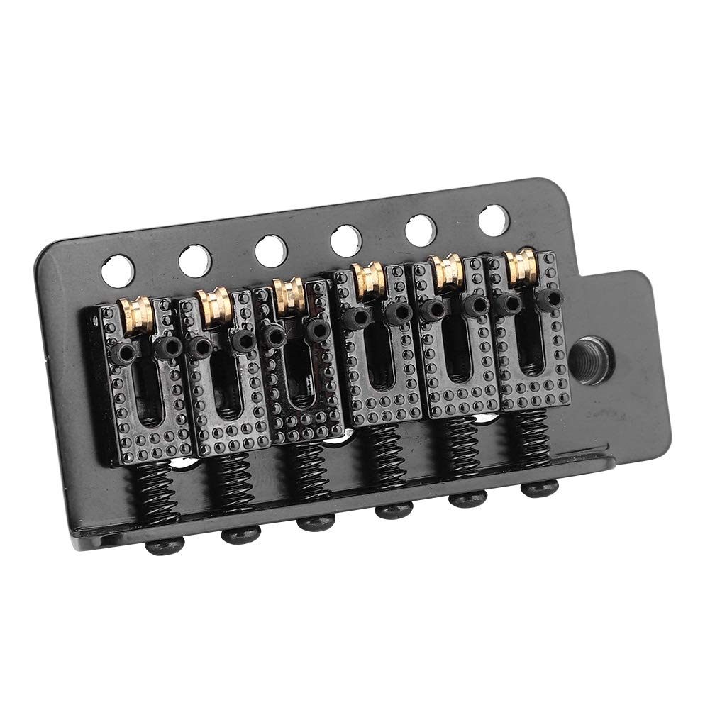 Premium Guitar Tremolo Bridge with Roller - Single Locking Vibrato Tailpiece System for Electric Guitar Replacement (Black) | Perfect for Rock, Blues & Stage Performances