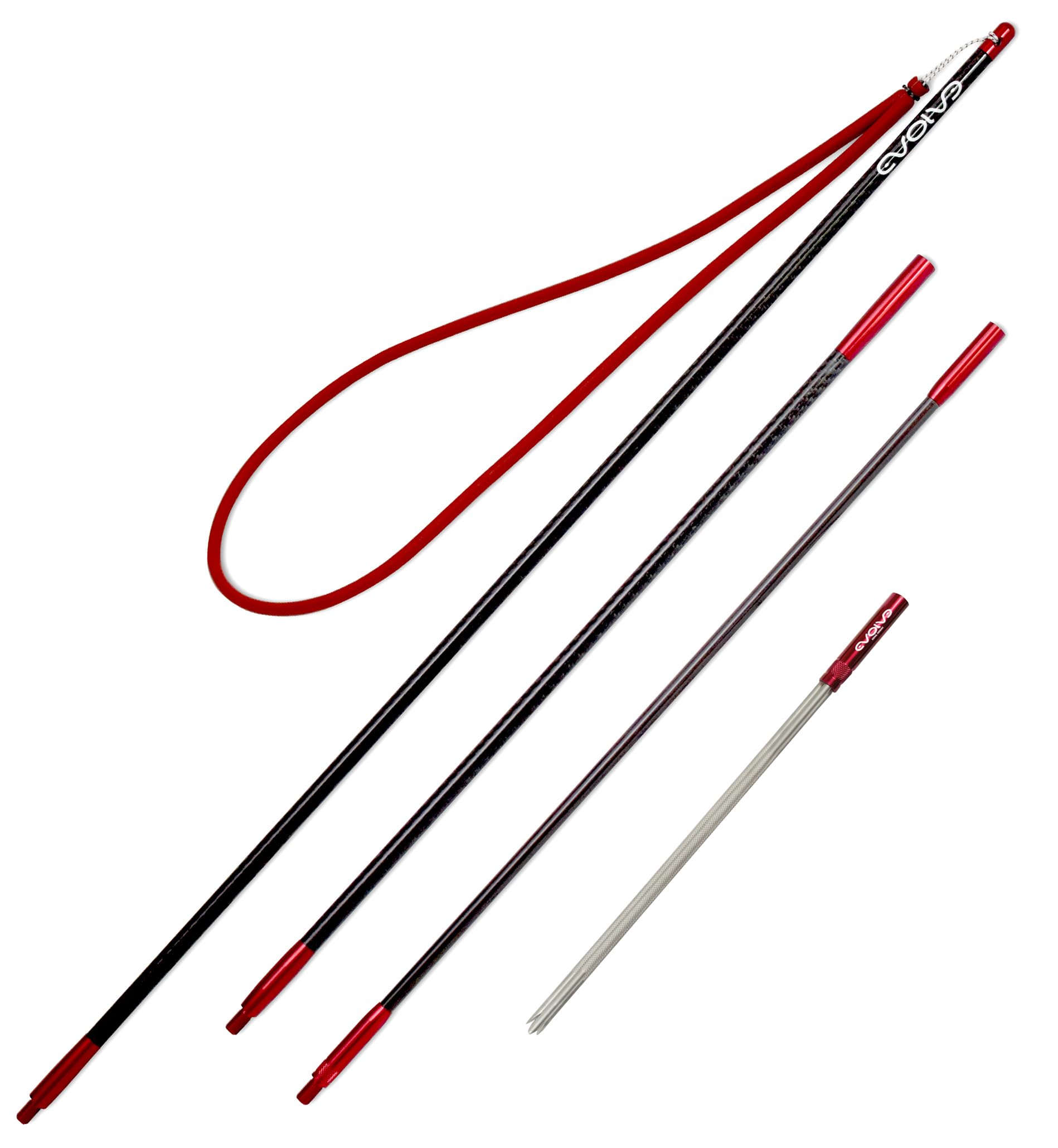 Evolve Carbon Fiber Travel Pole Spear for Spearfishing, Free Diving & Scuba Diving - Lightweight & Durable Spear for Underwater Hunting, Ocean Adventures & Water Sports