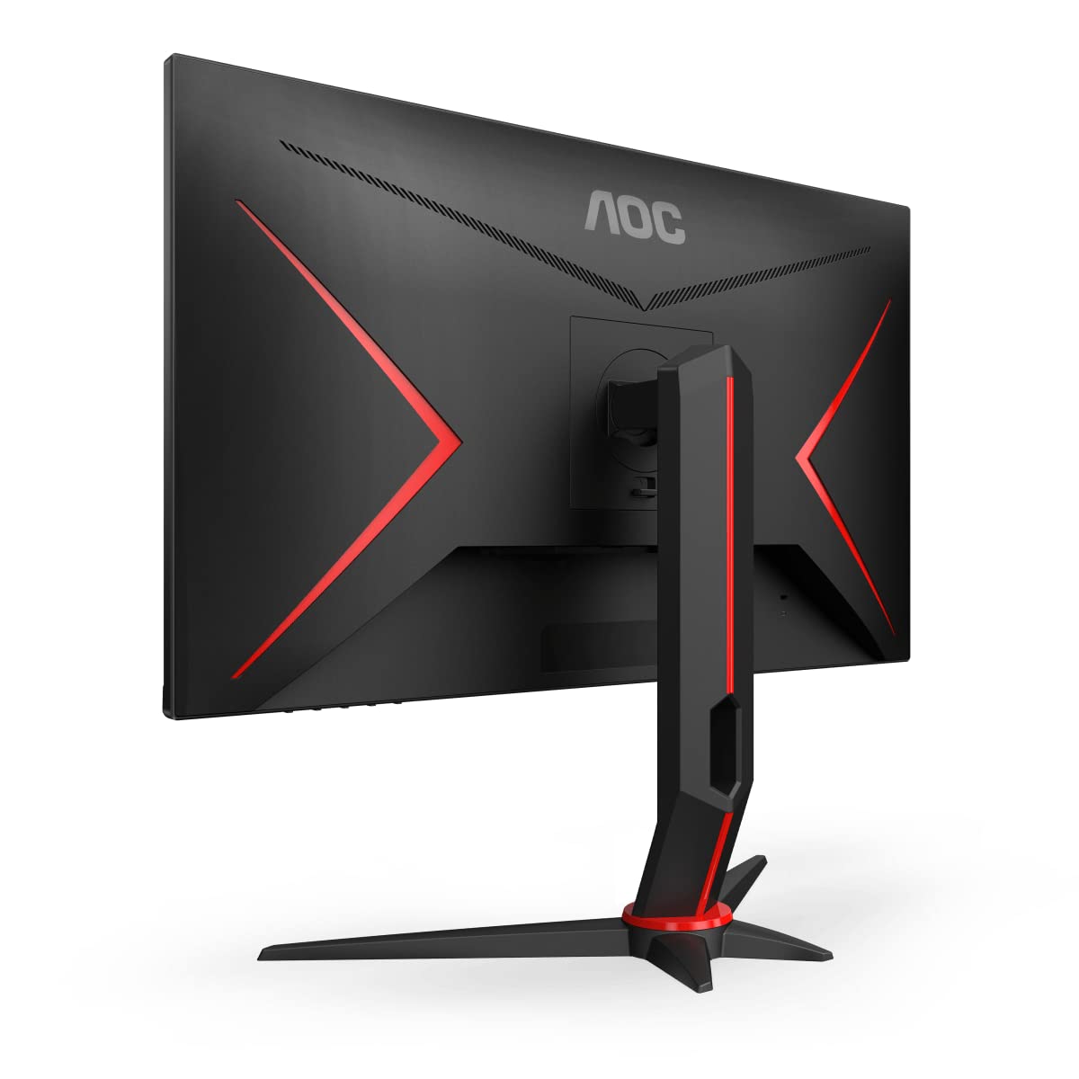 AOC 24G2SU 24 Inch FHD Gaming Monitor - 165Hz Refresh Rate, 1ms Response Time, AMD FreeSync Premium, 1920x1080 Resolution, VGA/HDMI/DisplayPort/USB Hub, Black/Red - Perfect for Competitive Gaming & Esports