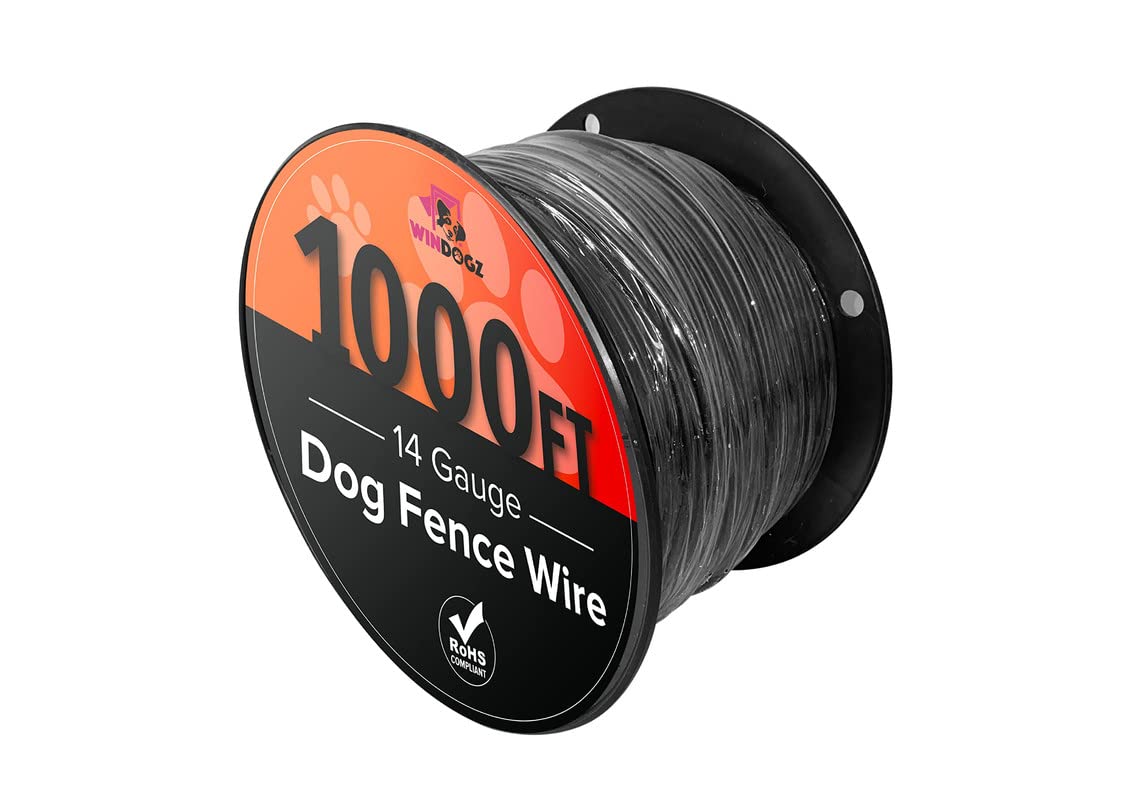 14 Gauge 1000 ft Electric Dog Fence Wire - Professional Grade Underground Pet Containment System for 1 Acre Coverage | Durable & Easy Installation | Compatible with Major Brands | Perfect for Backyard, Farm & Large Property Pet Safety